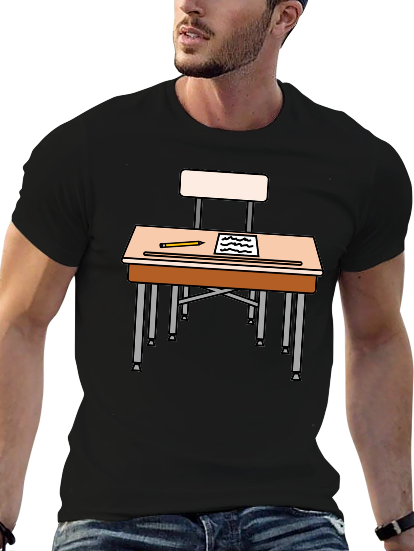 School Desk T-Shirt - Back to School Style