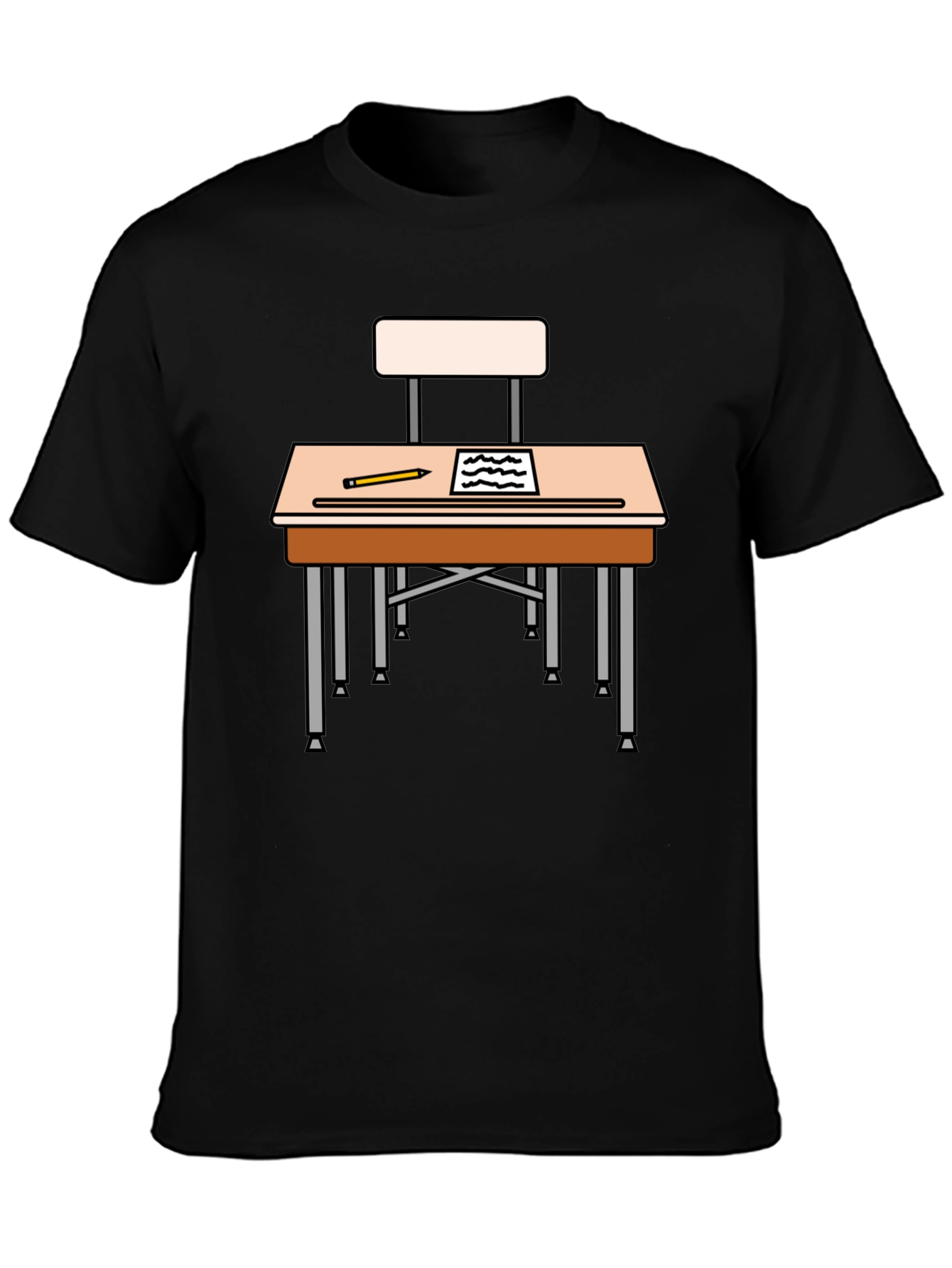 School Desk T-Shirt - Back to School Style