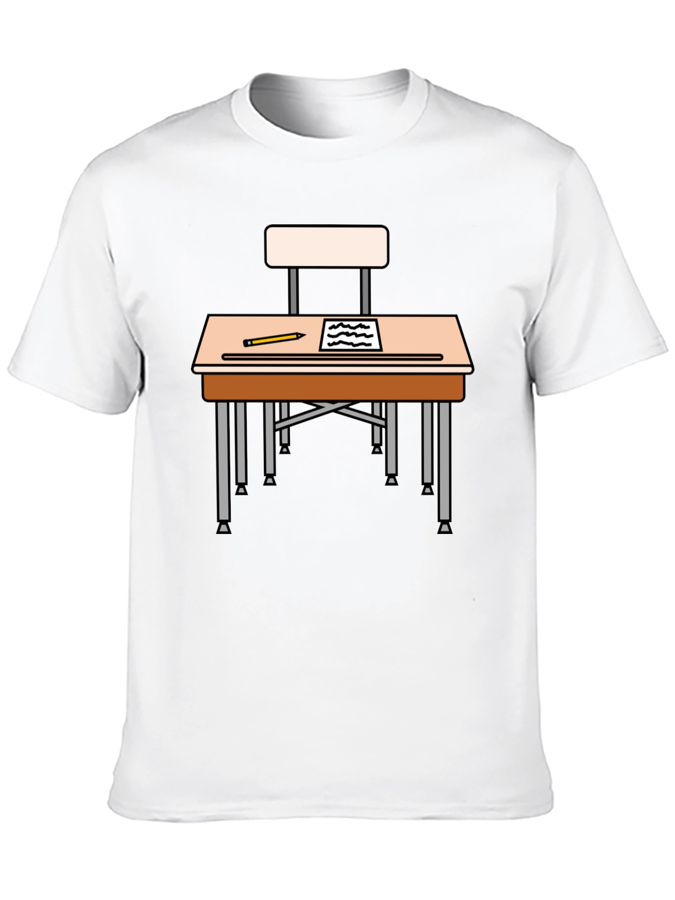 School Desk T-Shirt - Back to School Style