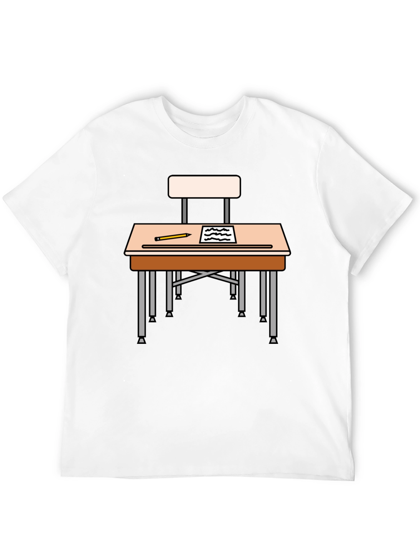 School Desk T-Shirt - Back to School Style
