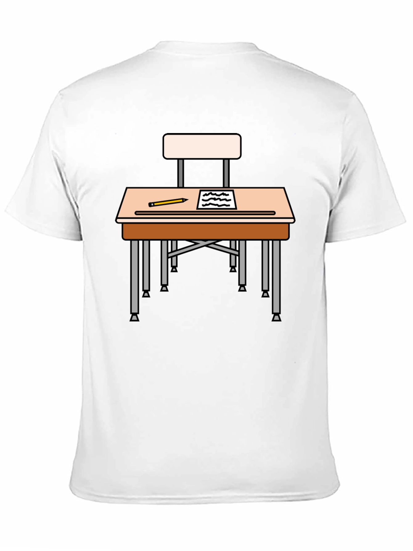 School Desk T-Shirt - Back to School Style