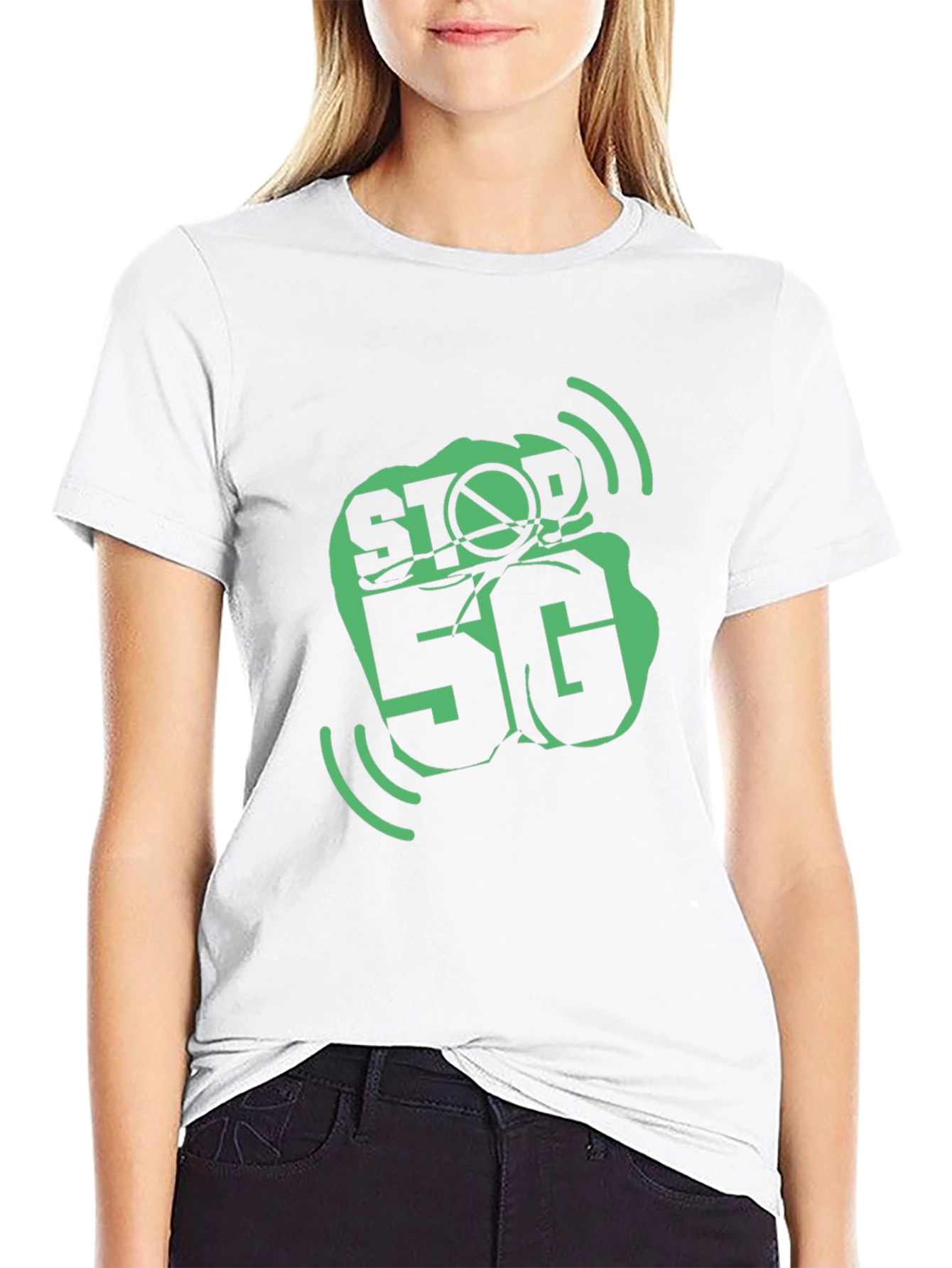 Stop 5G Protest T-Shirt - Black