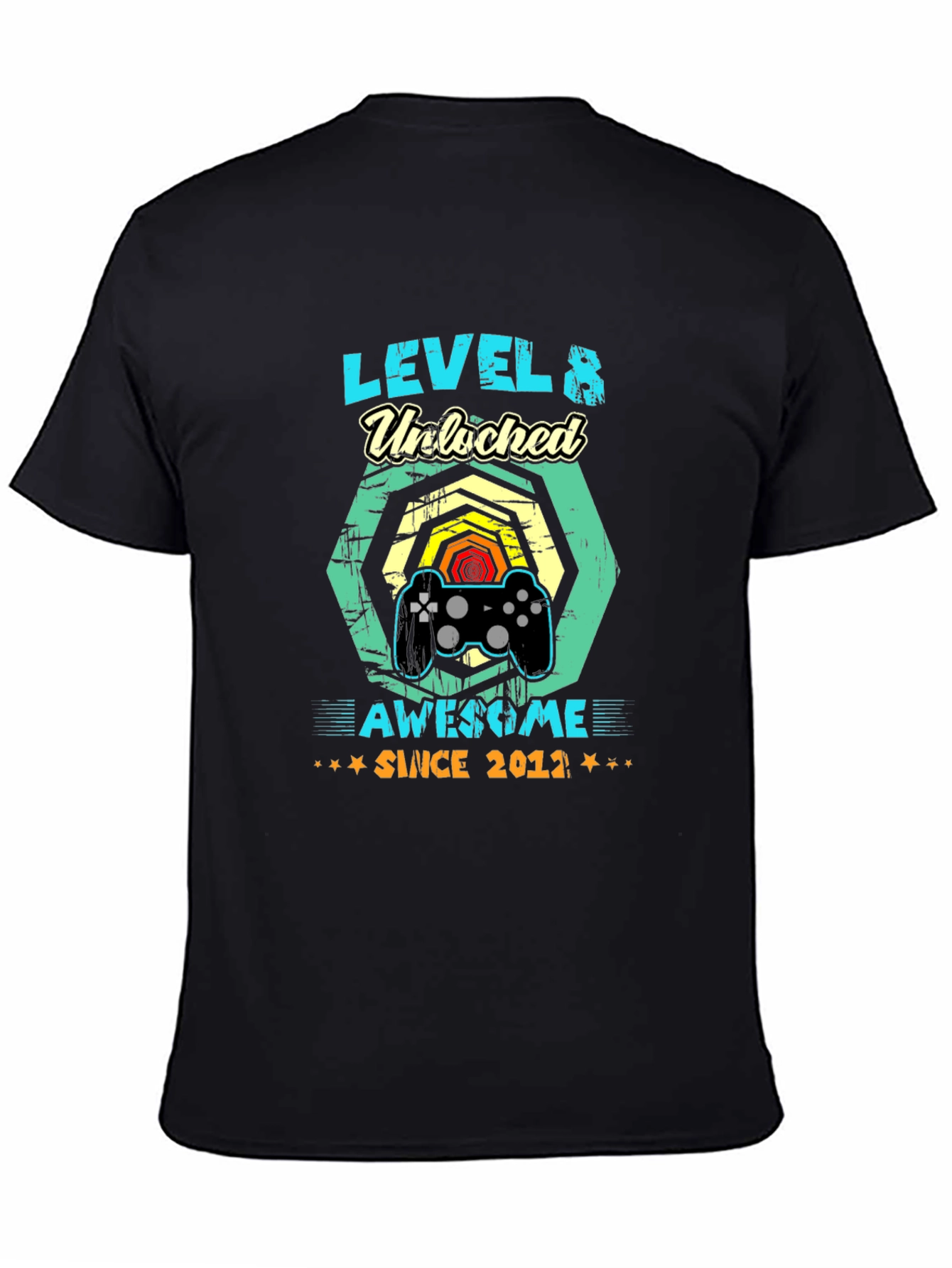 Level 8 Unlocked Since 2012 Gamer T-Shirt