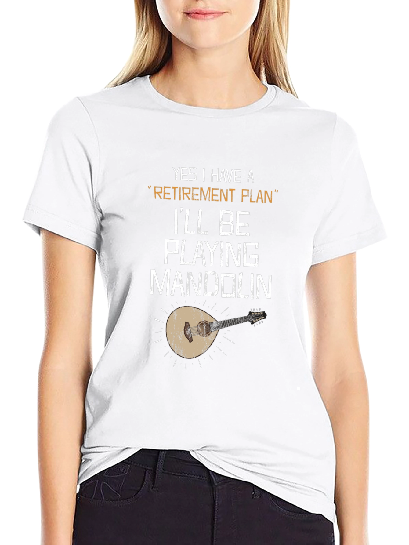 Retirement Plan Mandolin Player T-Shirt