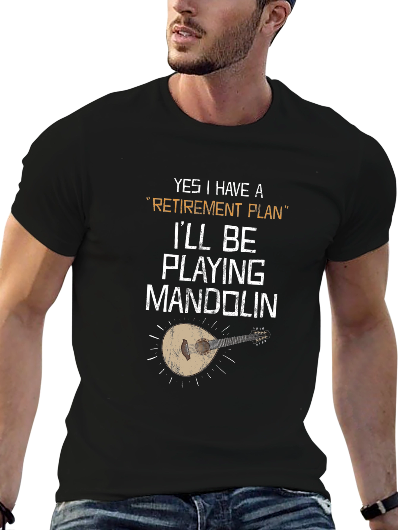Retirement Plan Mandolin Player T-Shirt