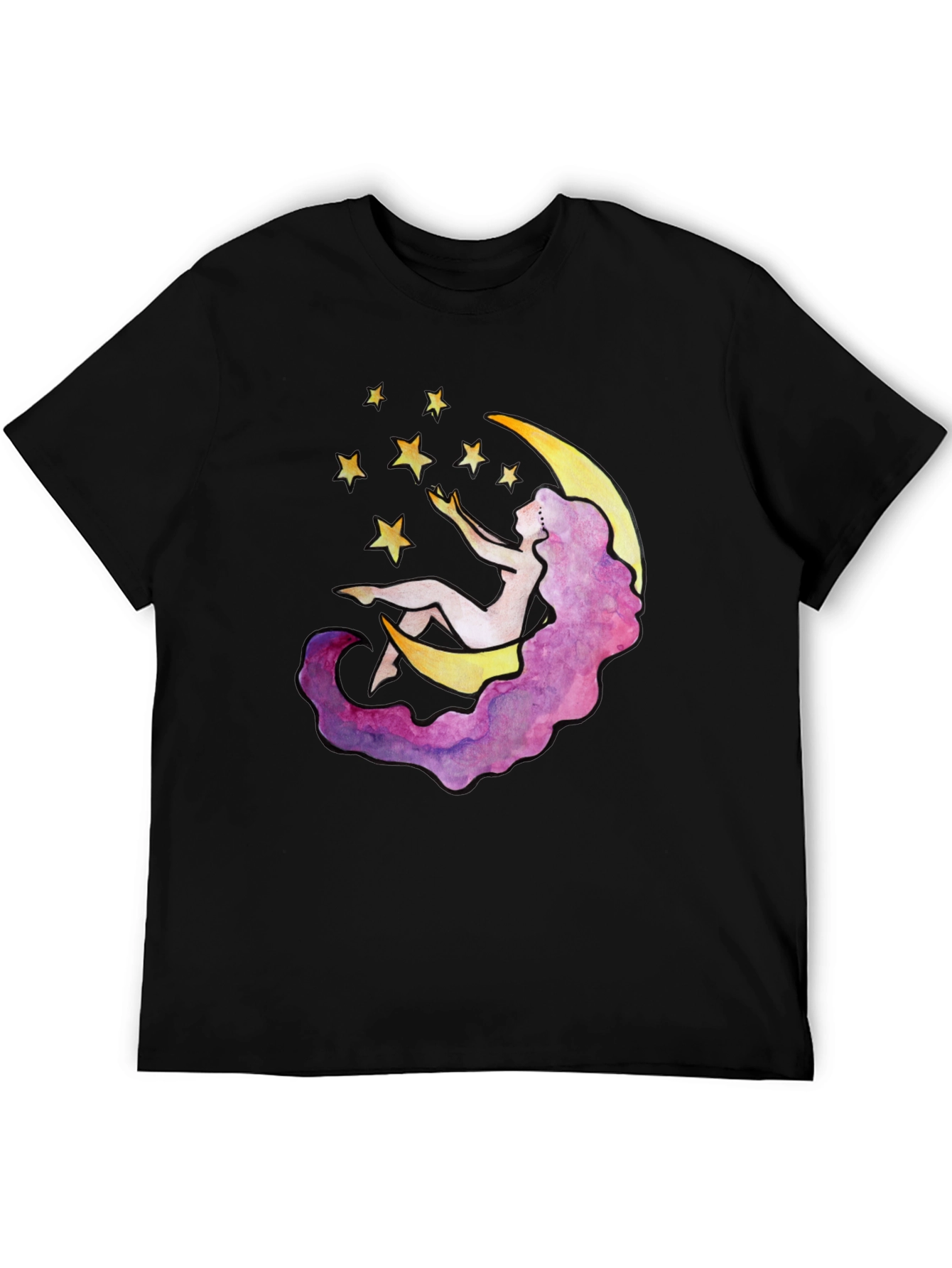 Celestial Dreams T-Shirt - Moon & Stars Design