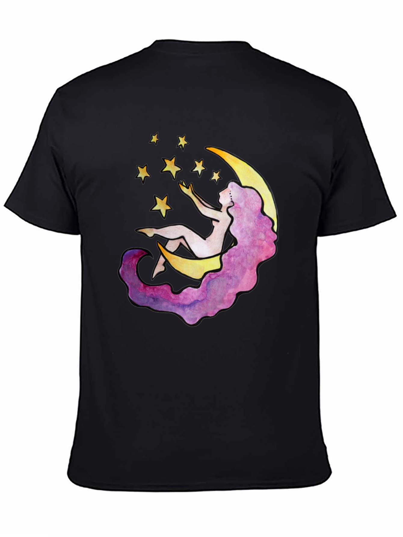 Celestial Dreams T-Shirt - Moon & Stars Design