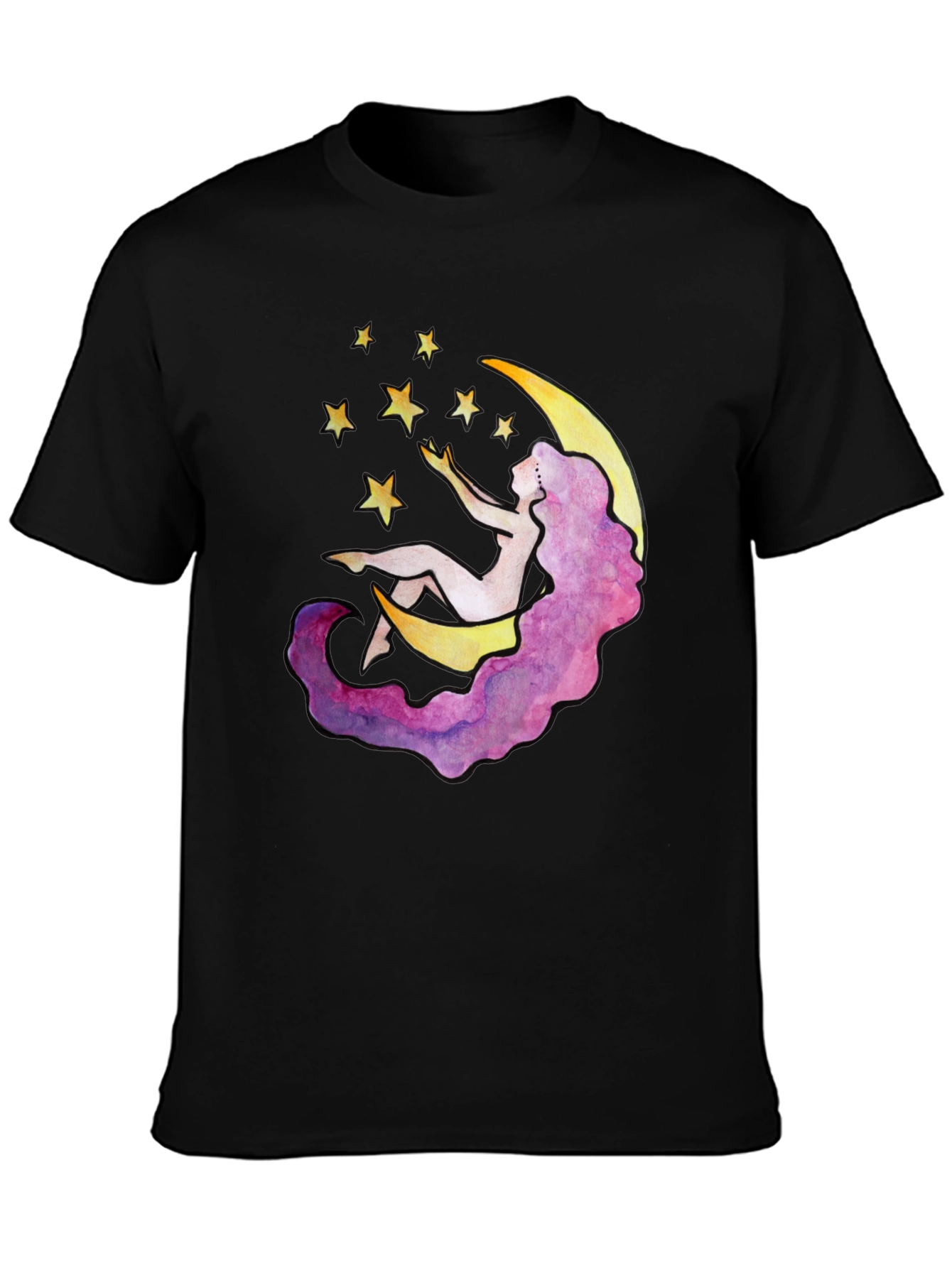Celestial Dreams T-Shirt - Moon & Stars Design