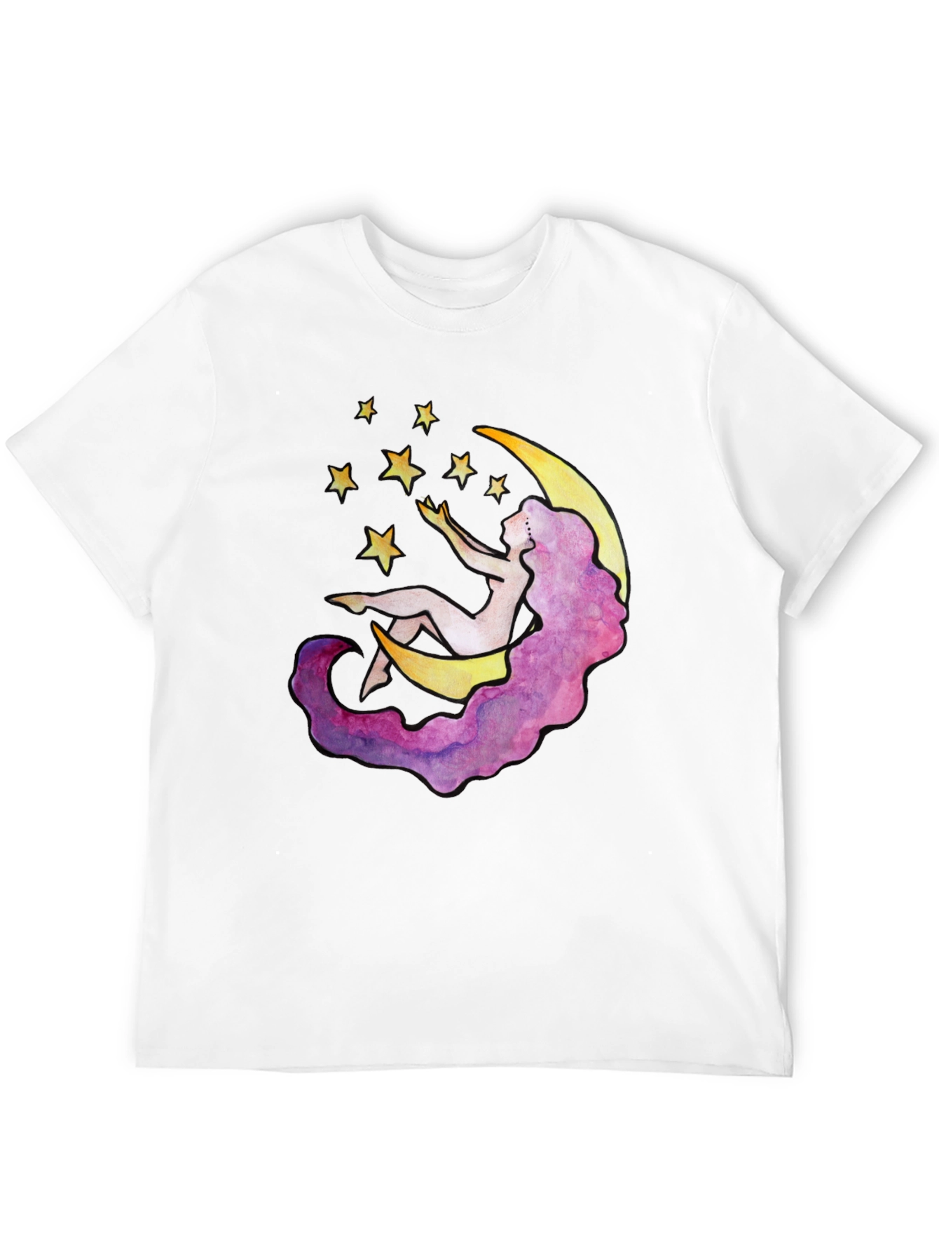 Celestial Dreams T-Shirt - Moon & Stars Design