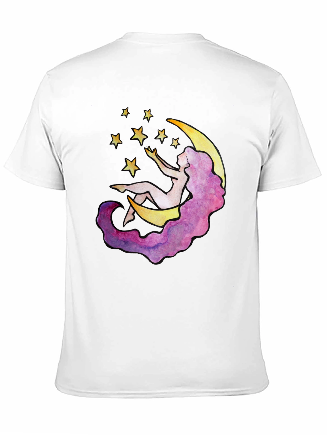 Celestial Dreams T-Shirt - Moon & Stars Design