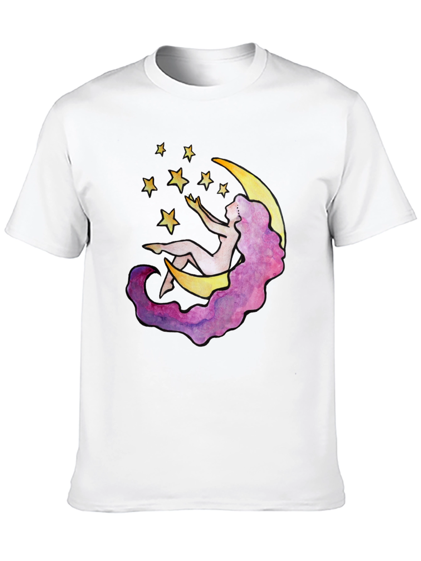 Celestial Dreams T-Shirt - Moon & Stars Design