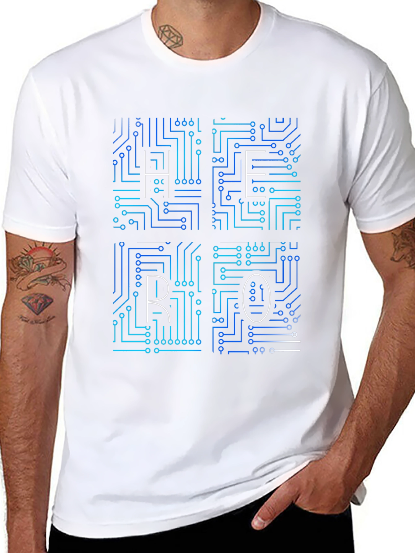 HERO Circuit Board Graphic T-Shirt