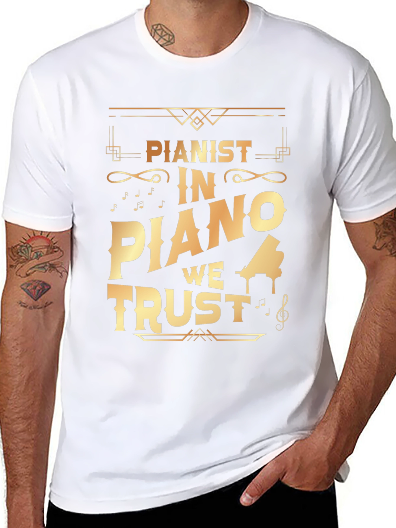 Pianist In Piano We Trust T-Shirt