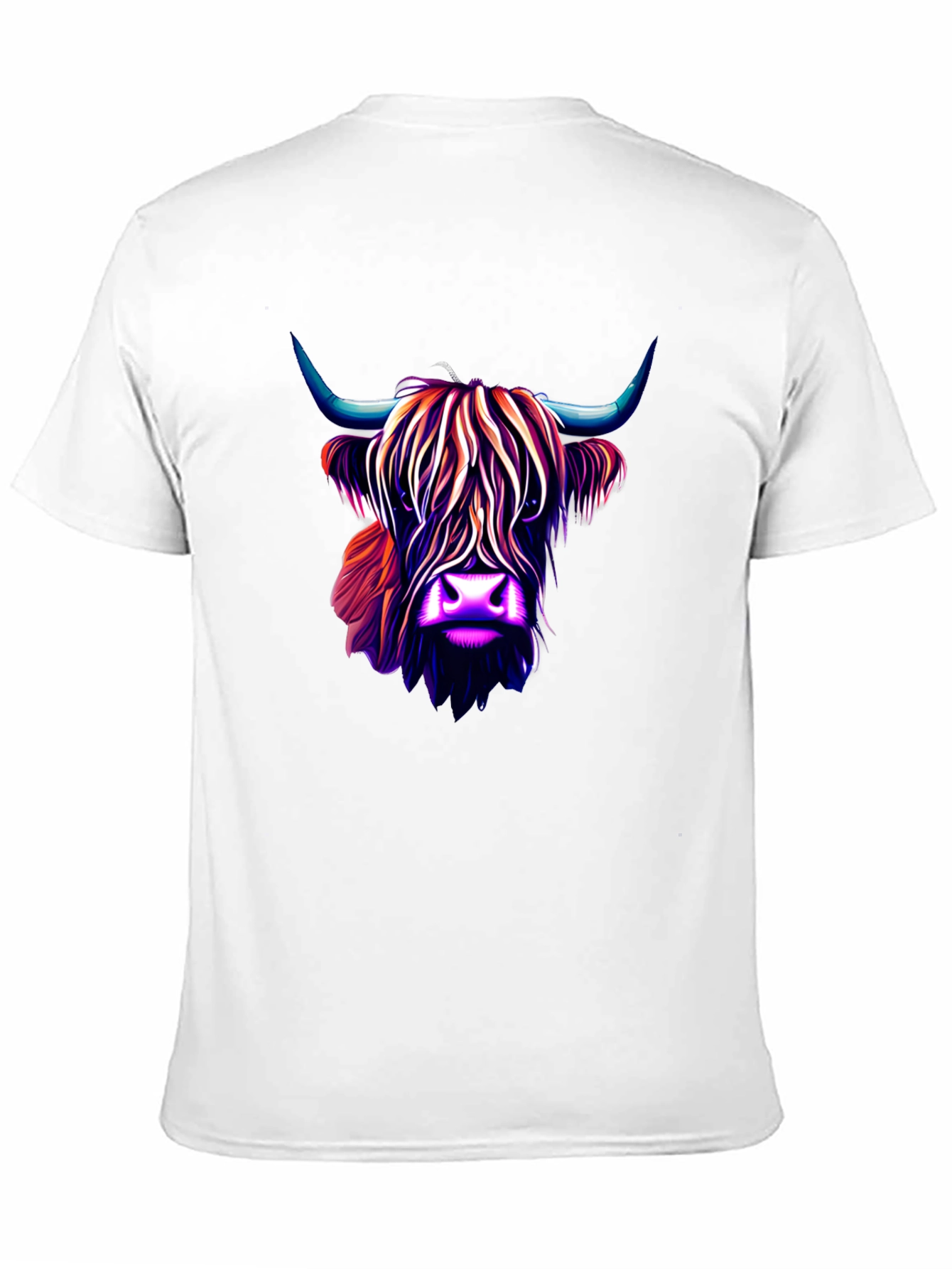 Highland Cow Graphic Tee - Stylish Mens Black T-Shirt