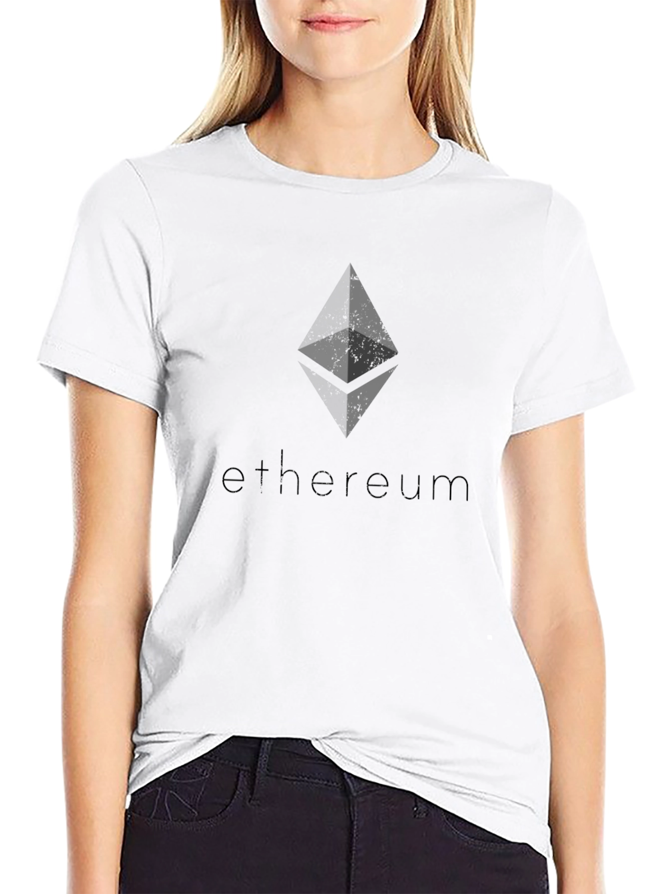 Ethereum Logo Black T-Shirt Crypto Fashion