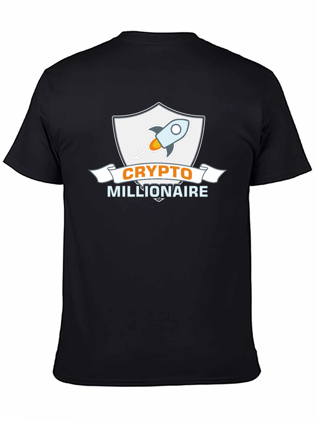 Crypto Millionaire Black Graphic Tee