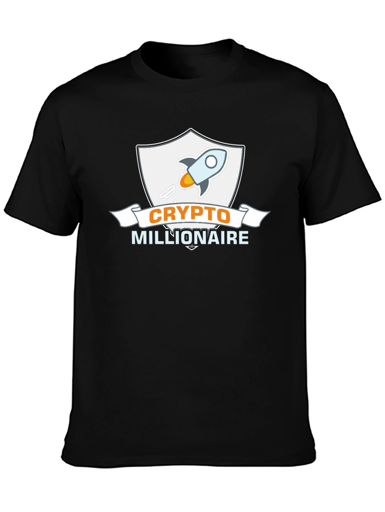 Crypto Millionaire Black Graphic Tee