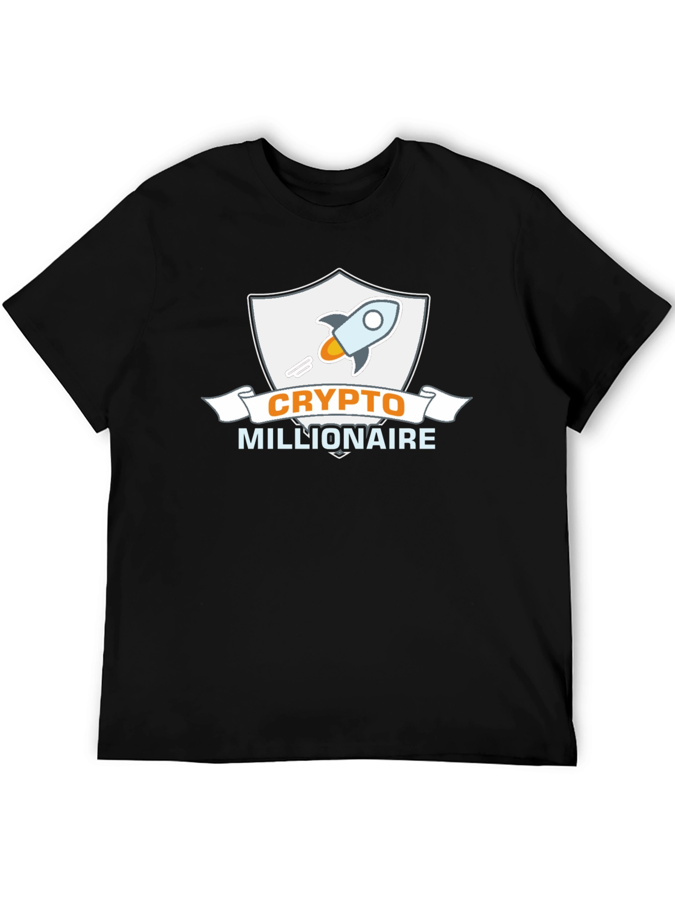 Crypto Millionaire Black Graphic Tee
