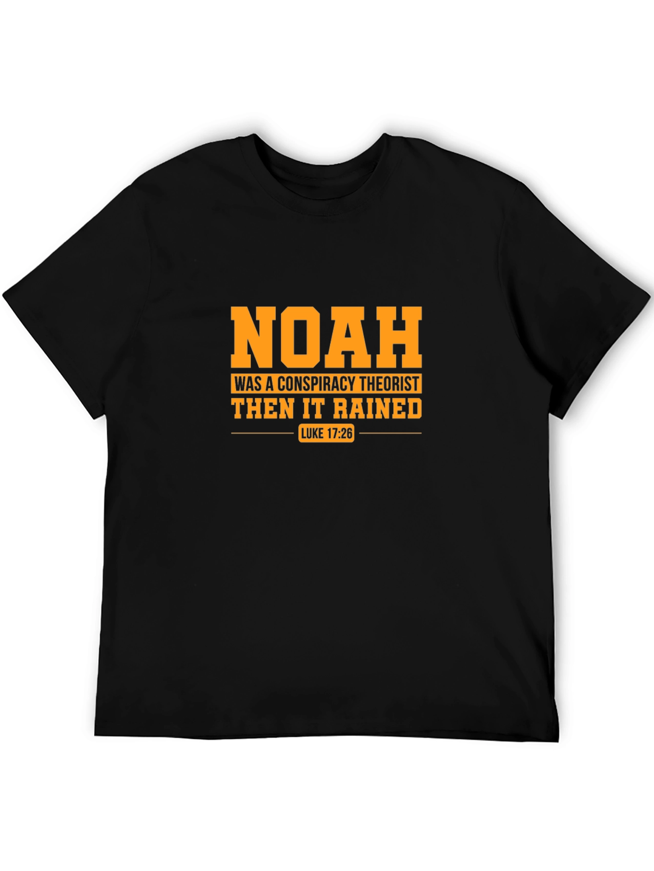 Noah Conspiracy Theorist Black T-Shirt
