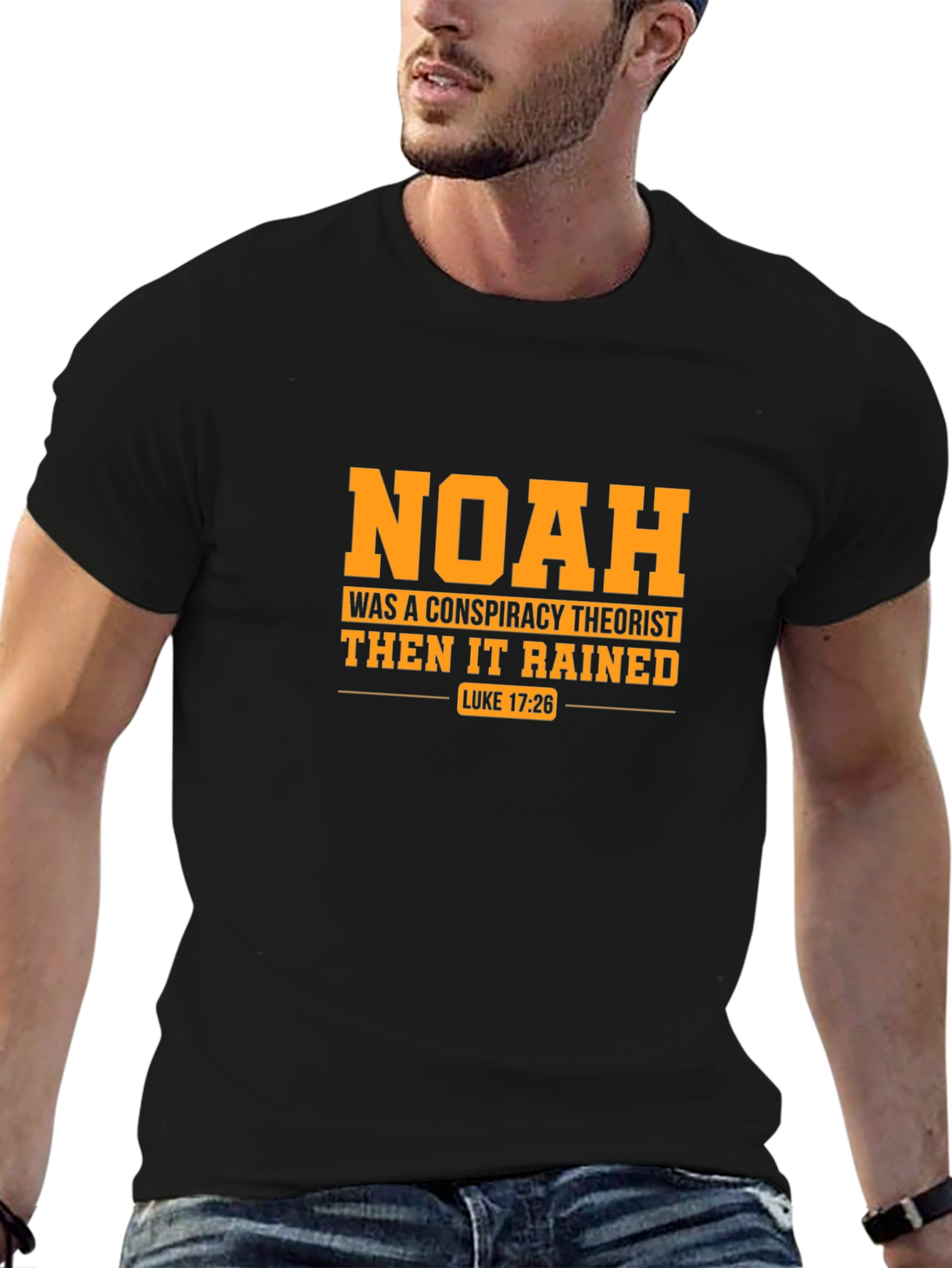 Noah Conspiracy Theorist Black T-Shirt