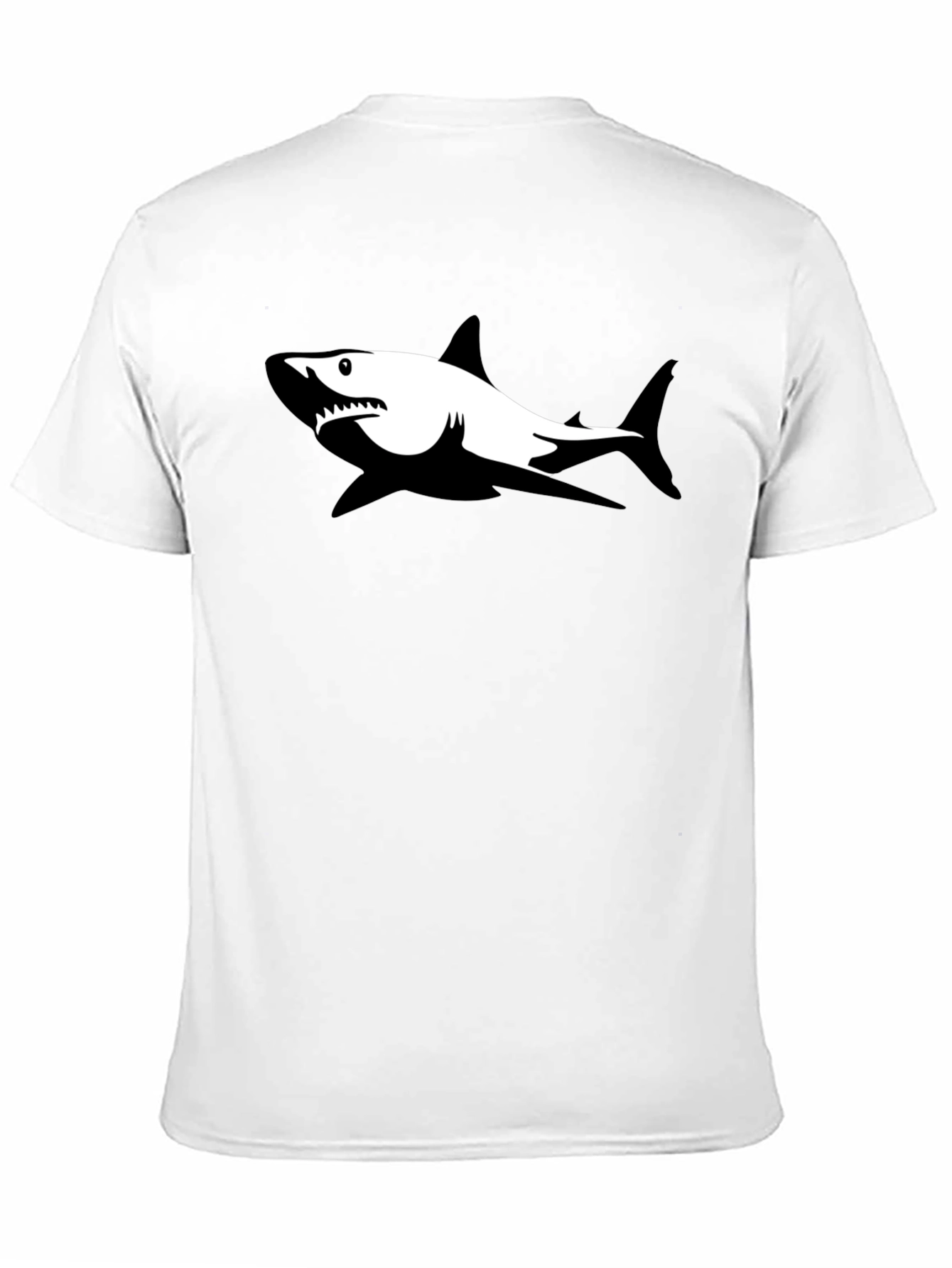 Black Shark Graphic Tee - Mens Casual Shirt