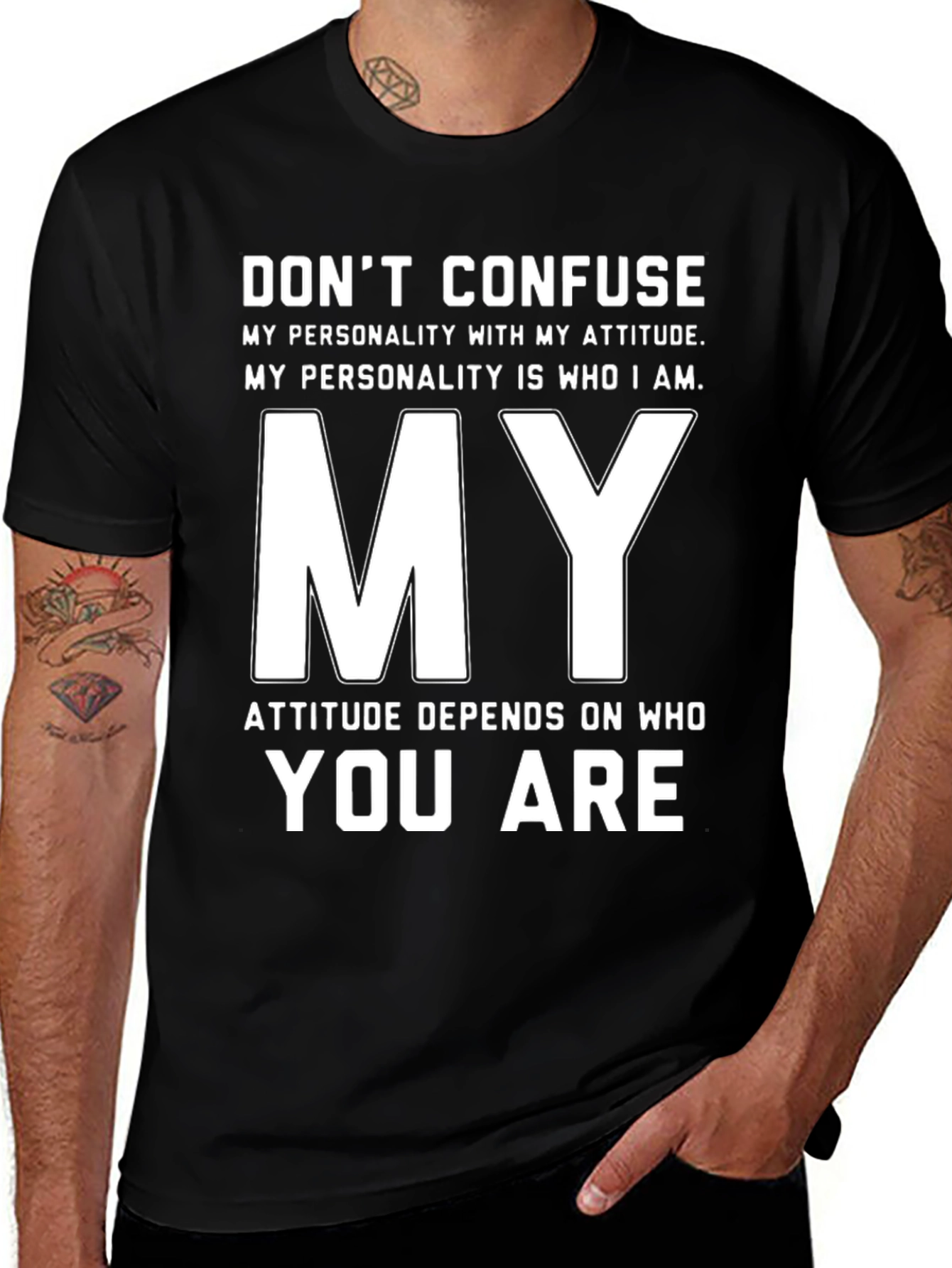 Dont Confuse My Attitude Graphic T-Shirt