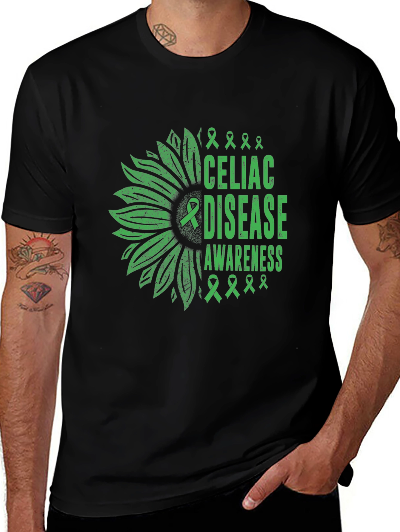 Celiac Disease Awareness Black T-Shirt