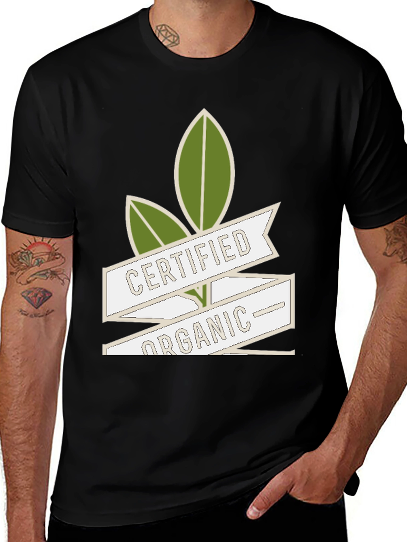 Certified Organic Graphic Tee - Eco-Friendly