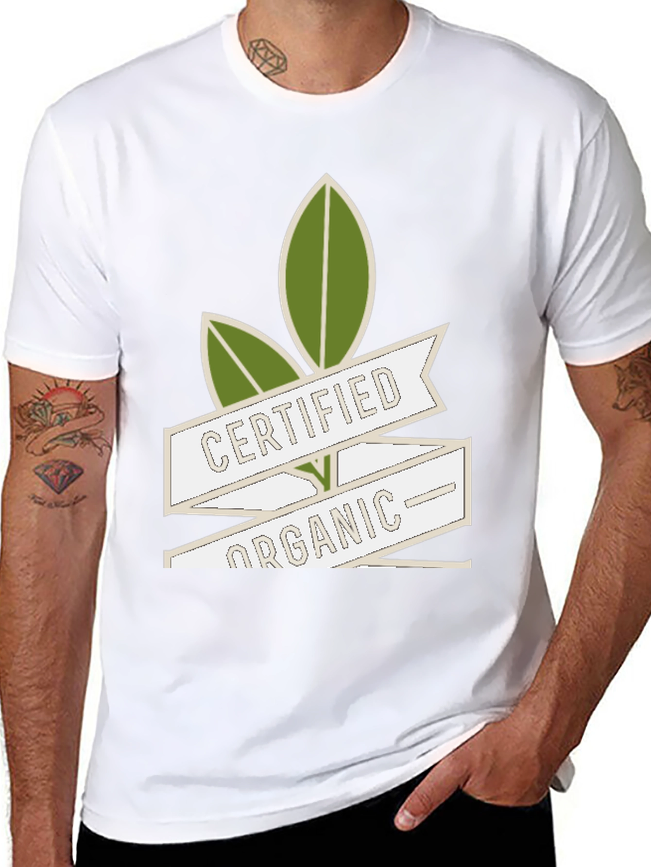 Certified Organic Graphic Tee - Eco-Friendly