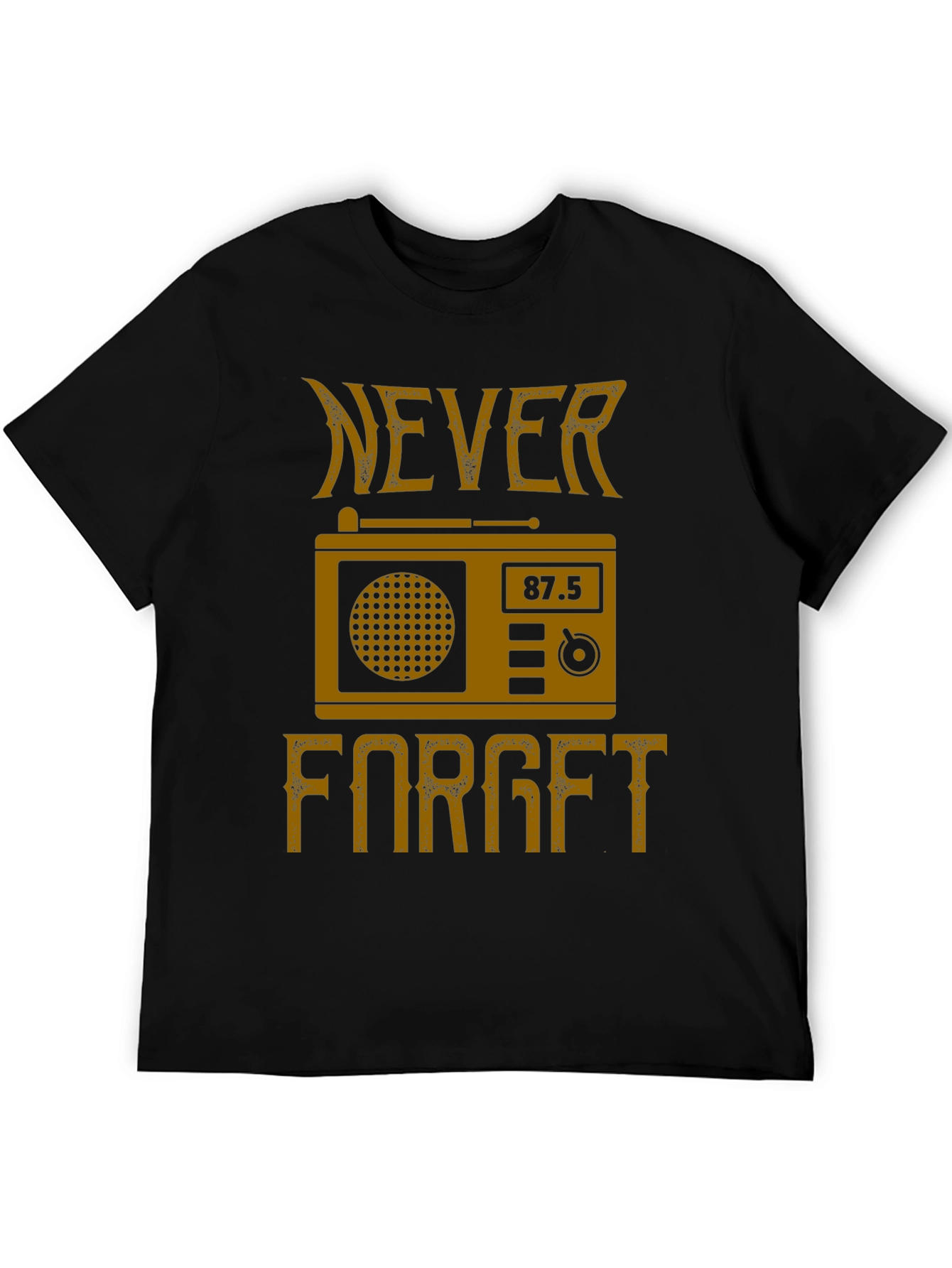 Retro Radio Never Forget Graphic T-Shirt
