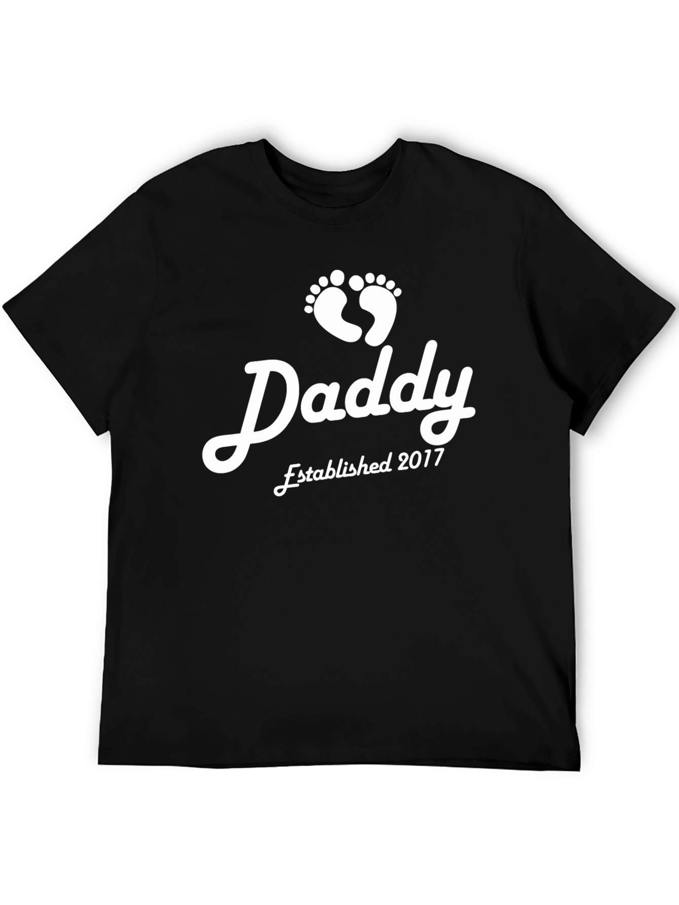 Daddy Established 2017 Black T-Shirt