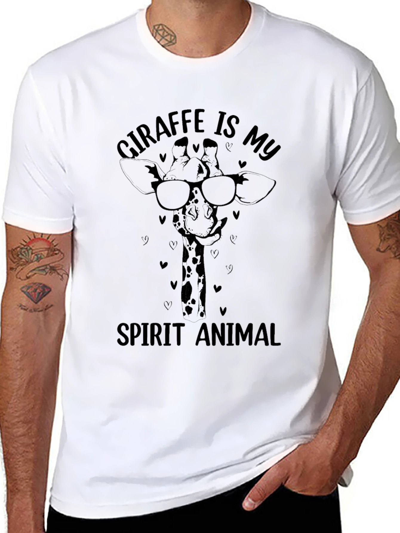 Giraffe Spirit Animal Graphic Tee