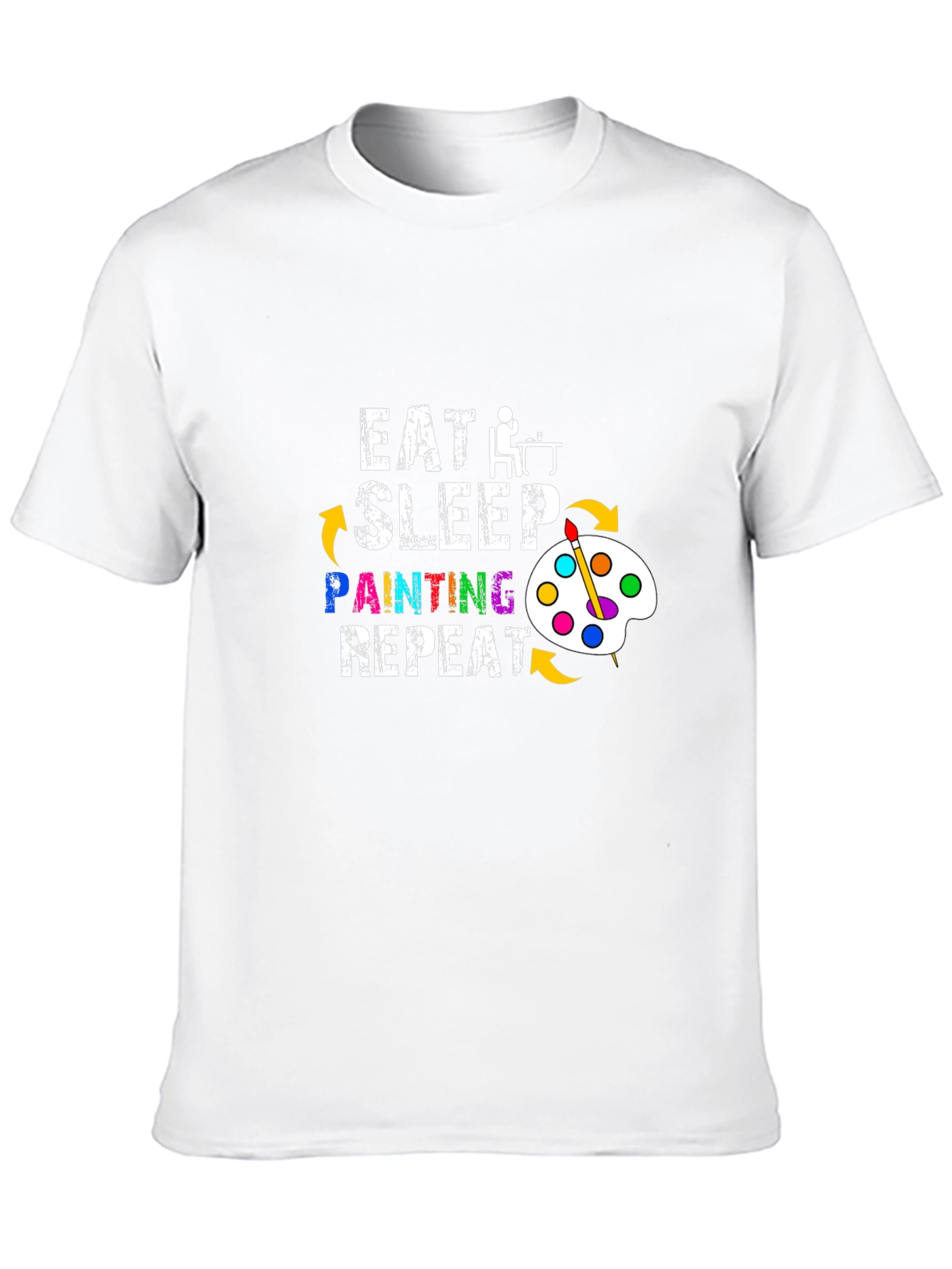 Eat Sleep Painting Repeat Graphic T-Shirt