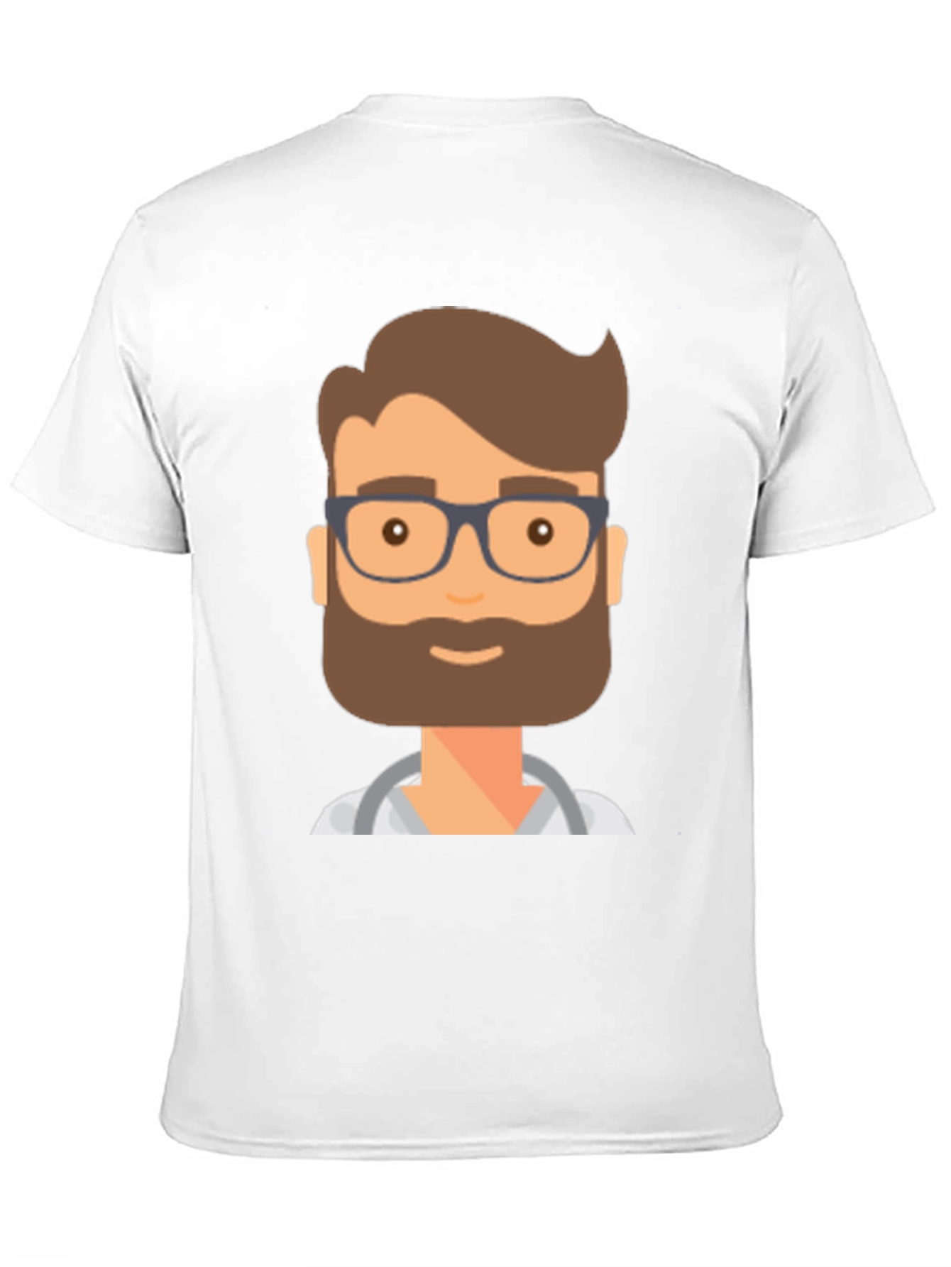 Doctor Cartoon Graphic T-Shirt - Black