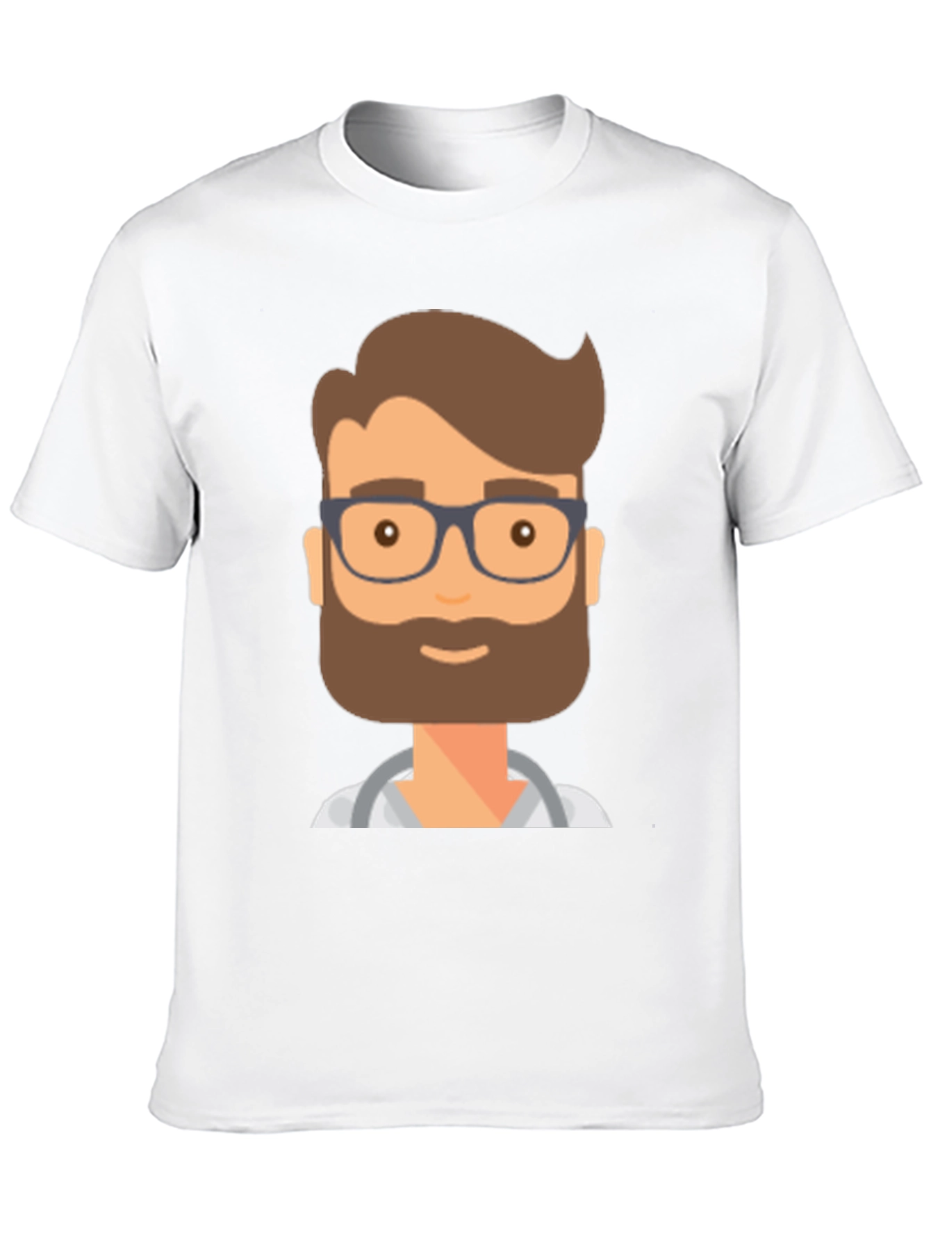 Doctor Cartoon Graphic T-Shirt - Black