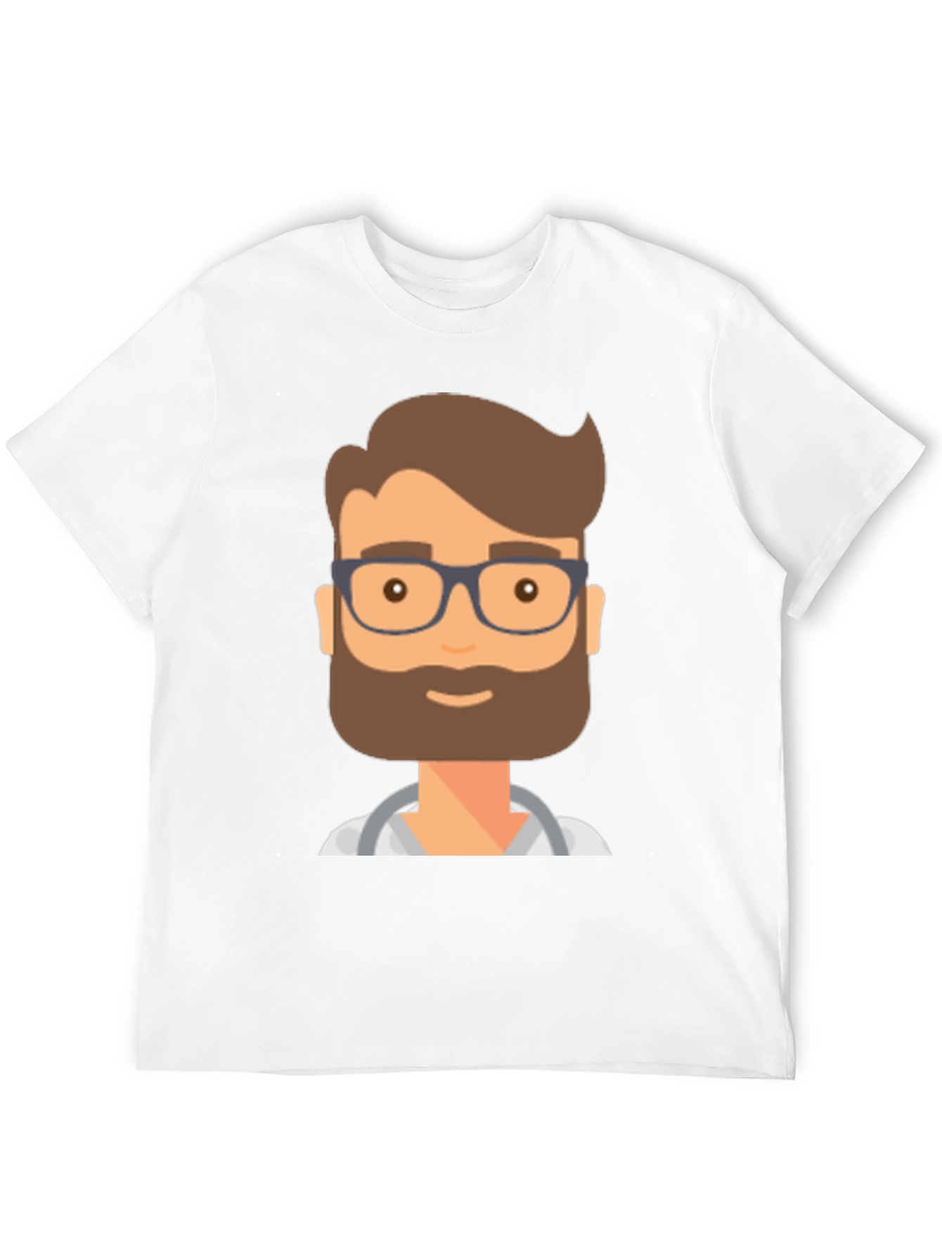 Doctor Cartoon Graphic T-Shirt - Black