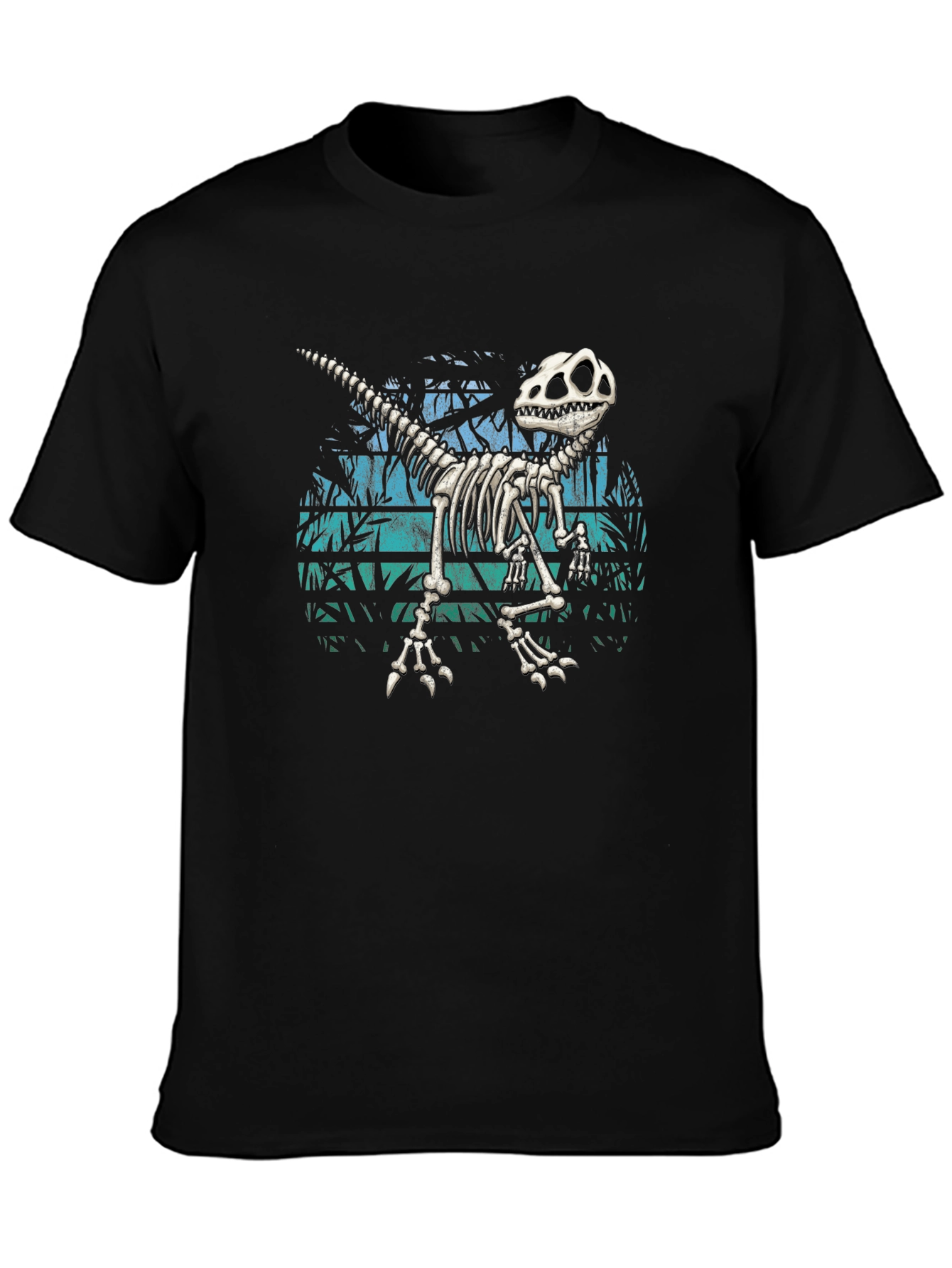 Dino Skeleton Graphic Tee - Cool Casual Style