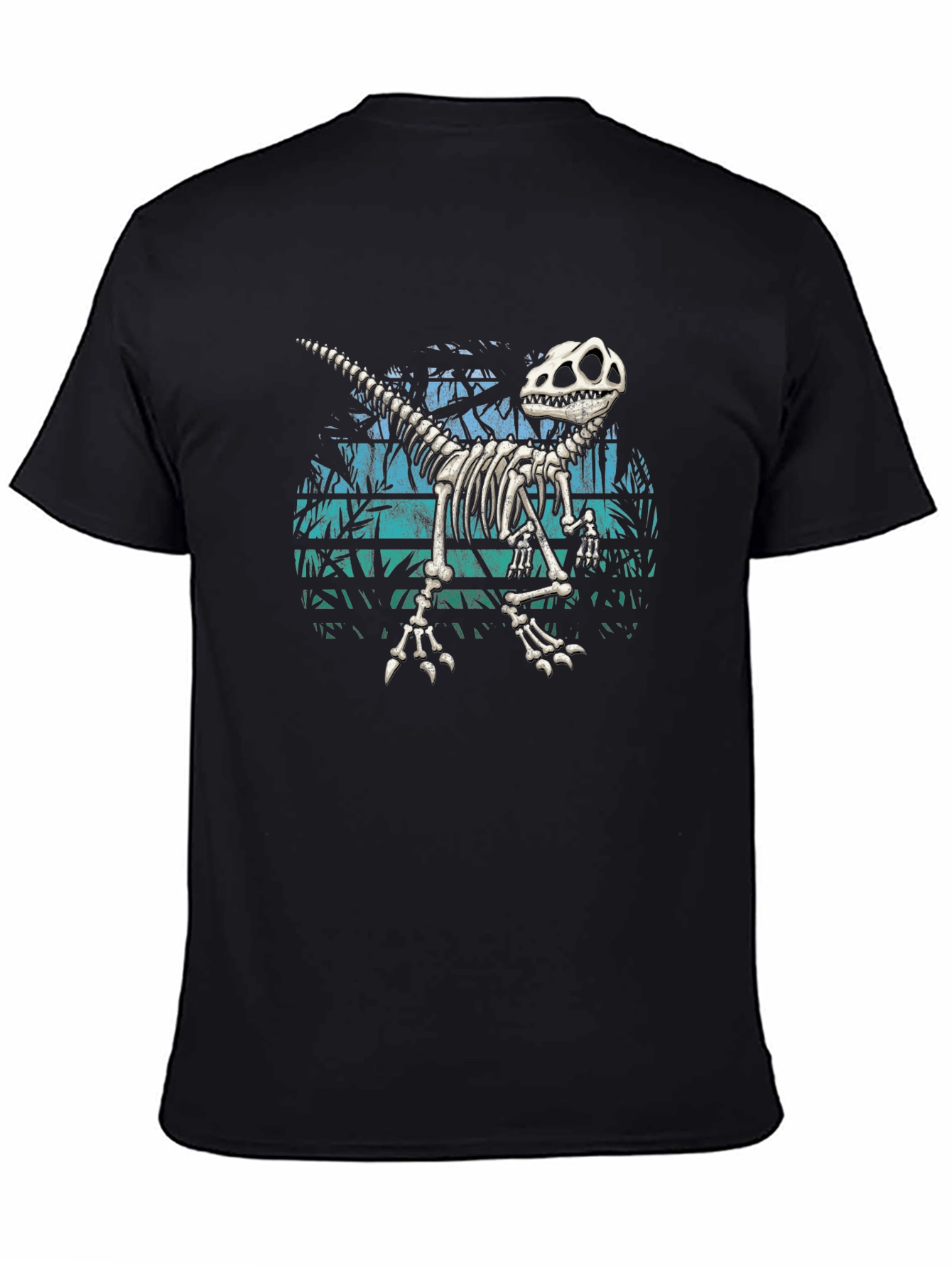Dino Skeleton Graphic Tee - Cool Casual Style