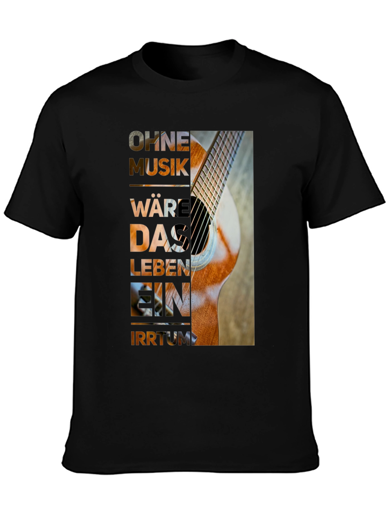 Guitar Music T-Shirt - Artistic Graphic Tee