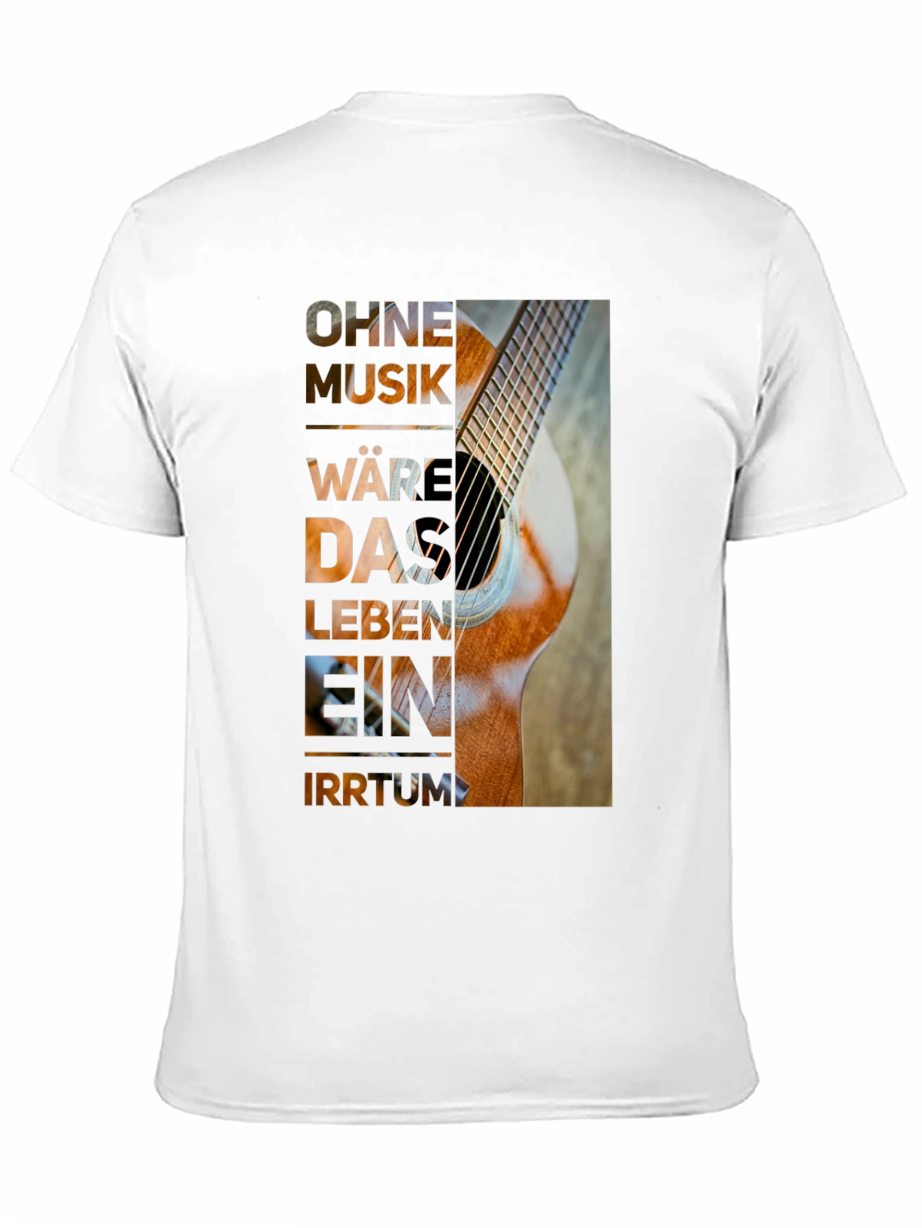 Guitar Music T-Shirt - Artistic Graphic Tee