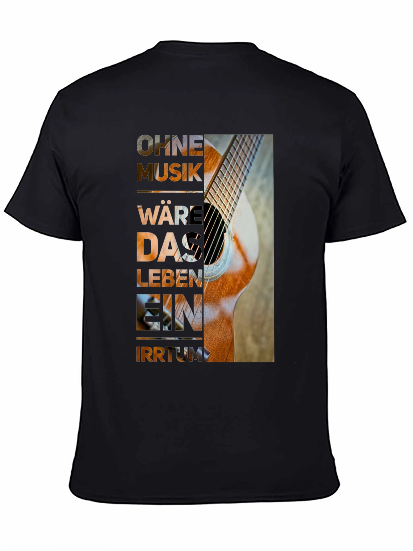 Guitar Music T-Shirt - Artistic Graphic Tee