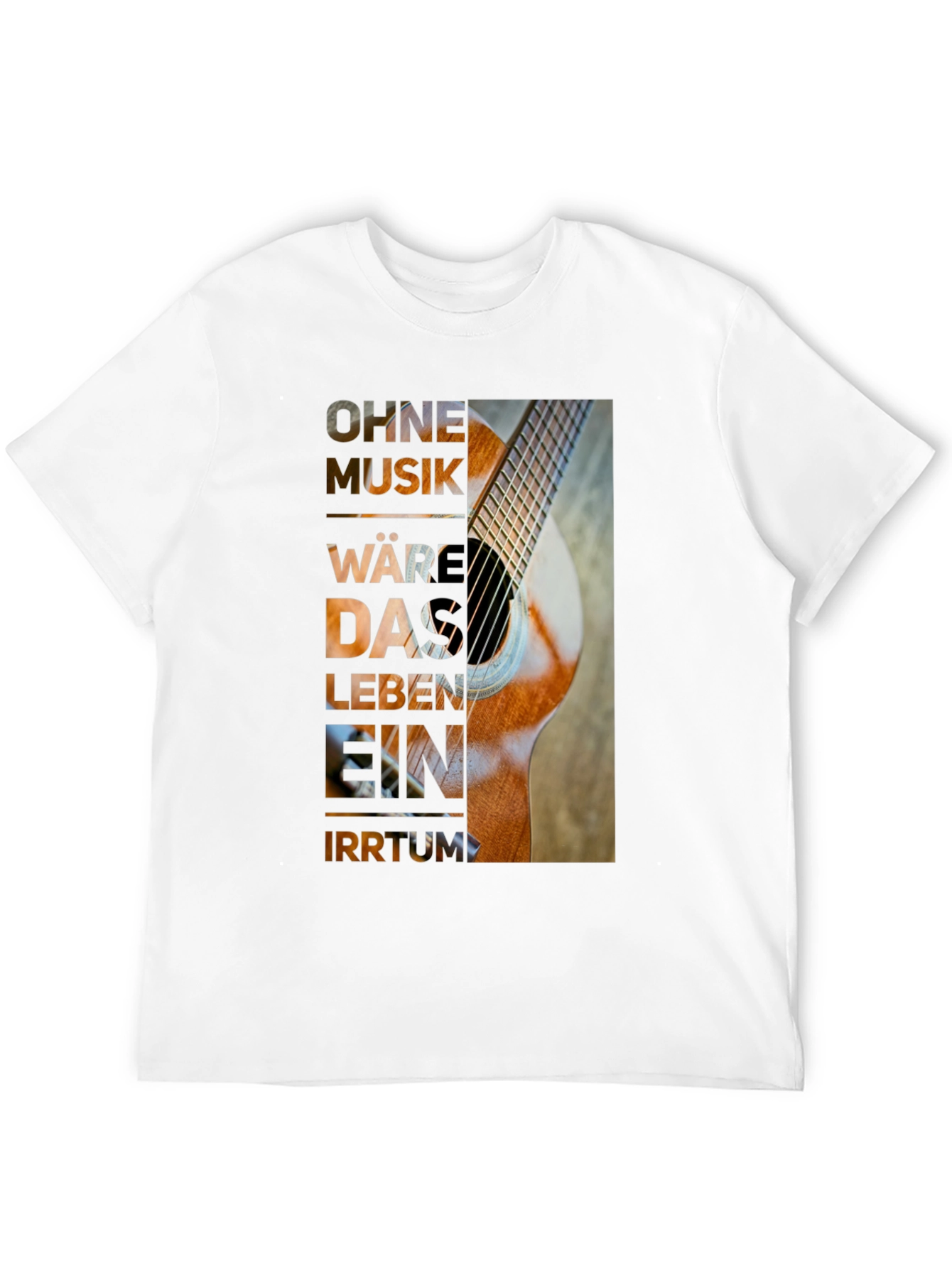 Guitar Music T-Shirt - Artistic Graphic Tee