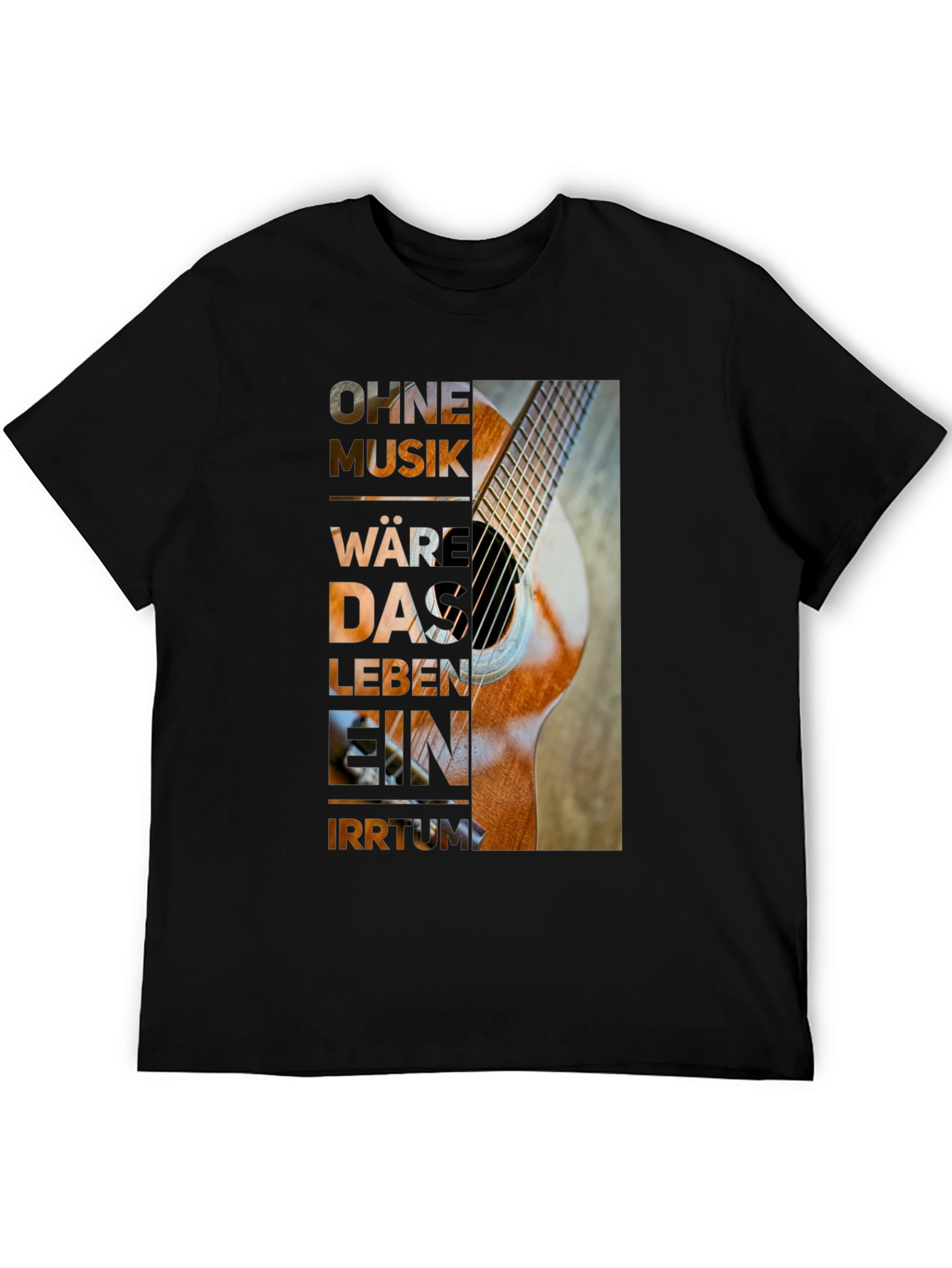 Guitar Music T-Shirt - Artistic Graphic Tee