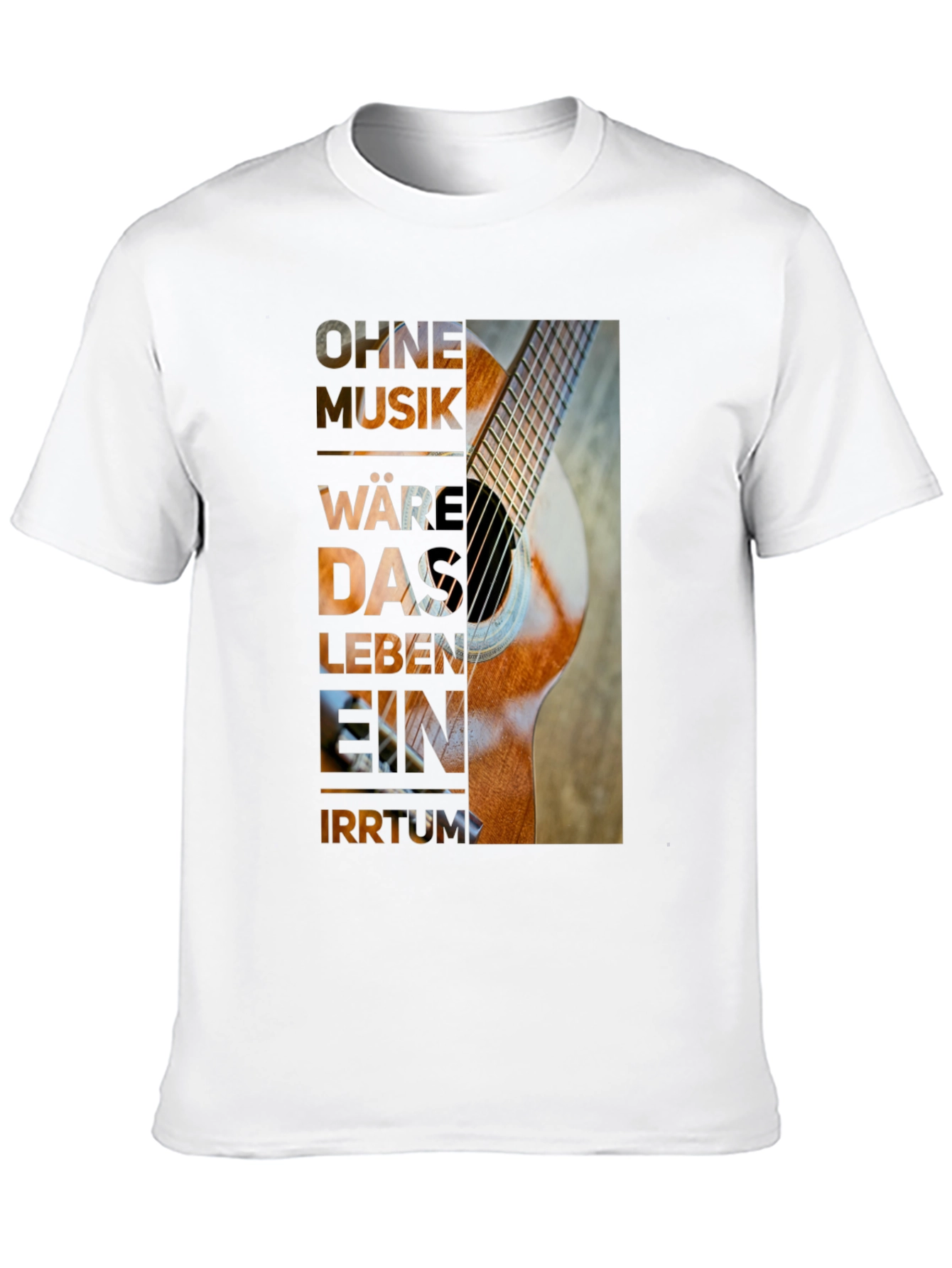 Guitar Music T-Shirt - Artistic Graphic Tee