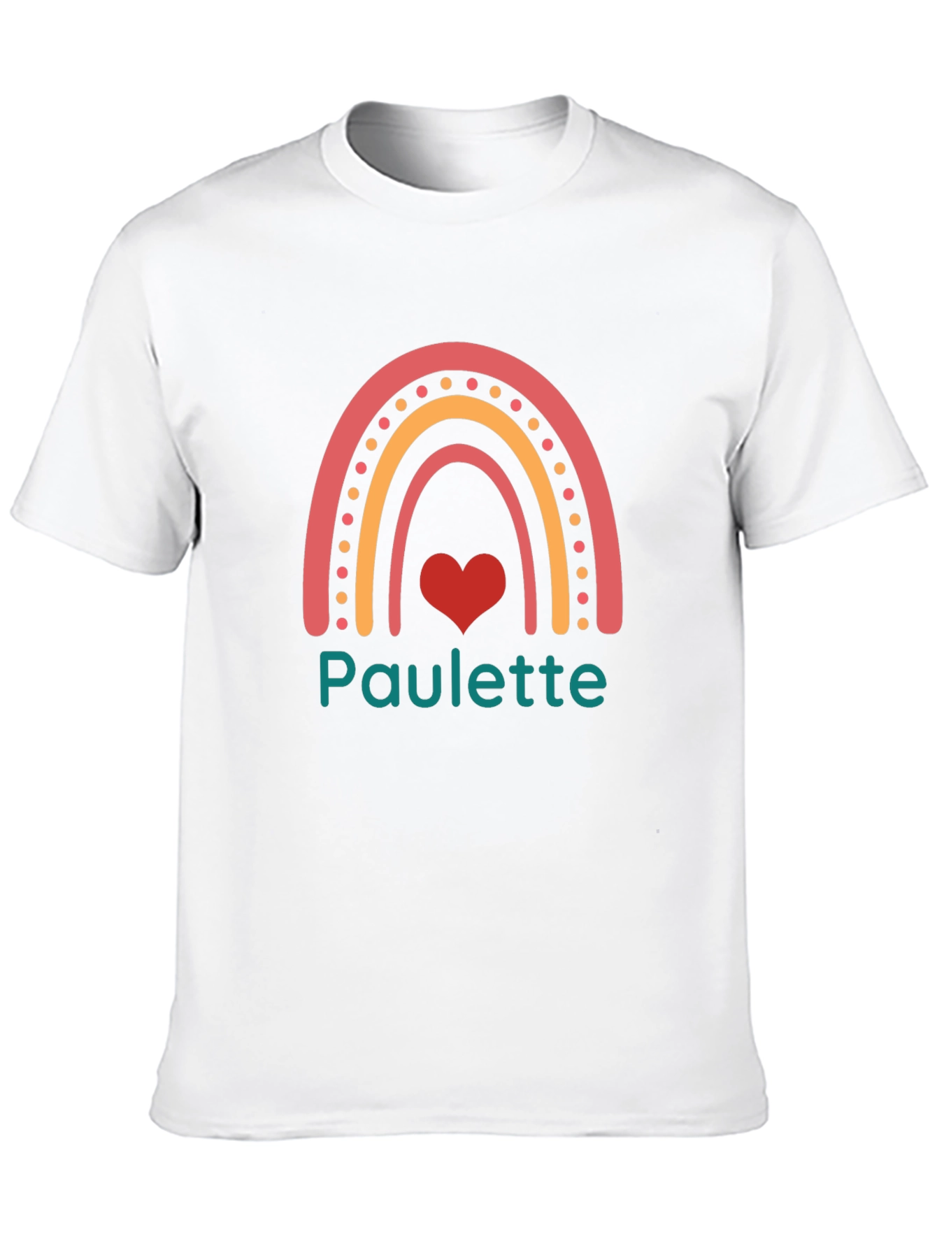 Paulette Rainbow Heart Graphic Tee