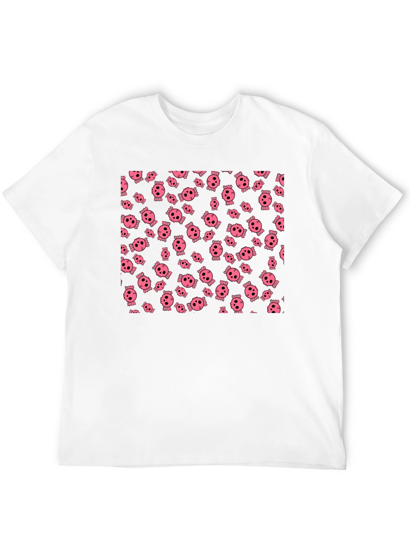 Skull Pattern Black T-Shirt