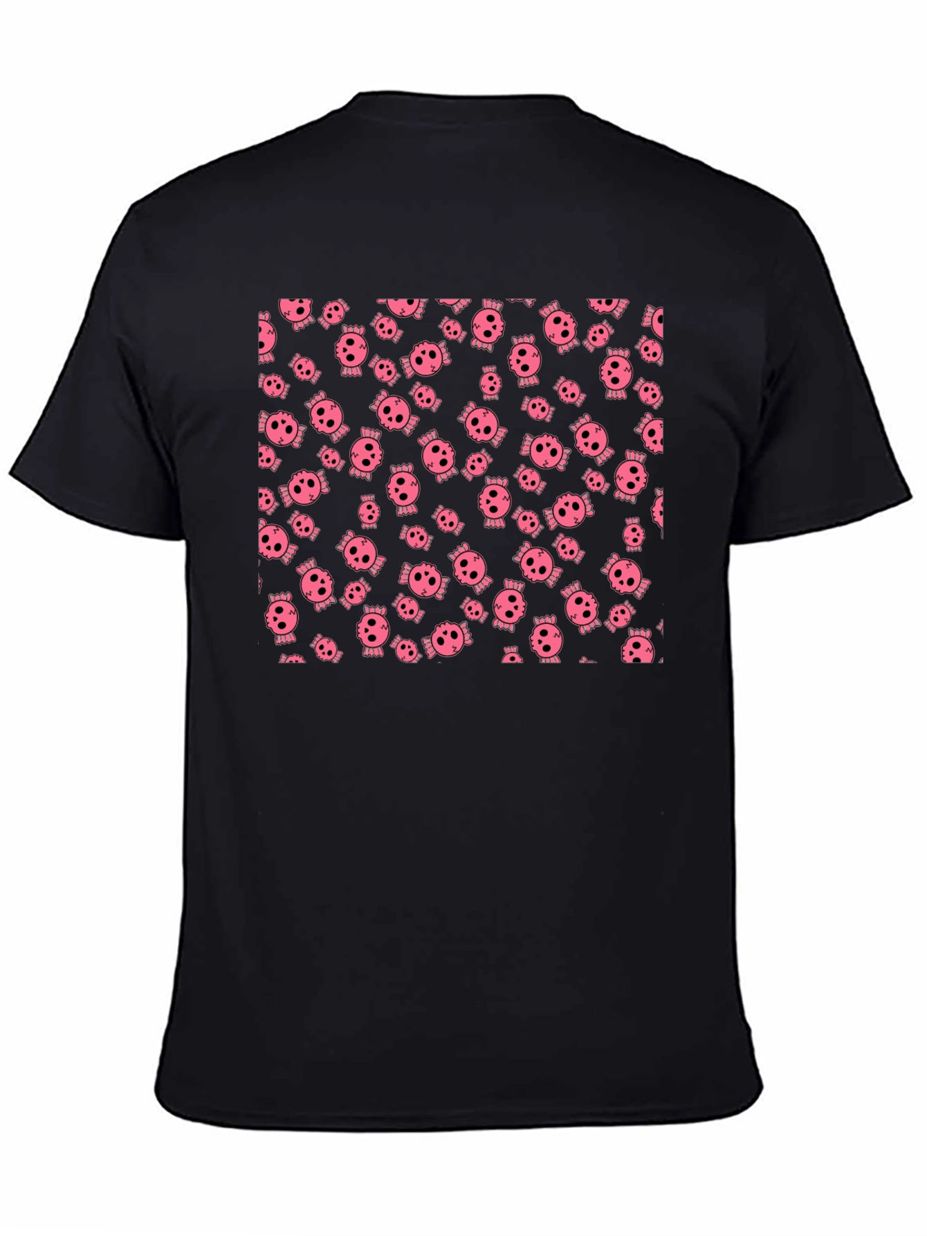 Skull Pattern Black T-Shirt