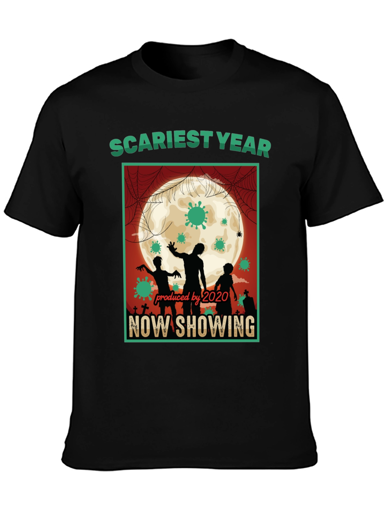 Scariest Year 2020 T-Shirt - Zombie Halloween Tee