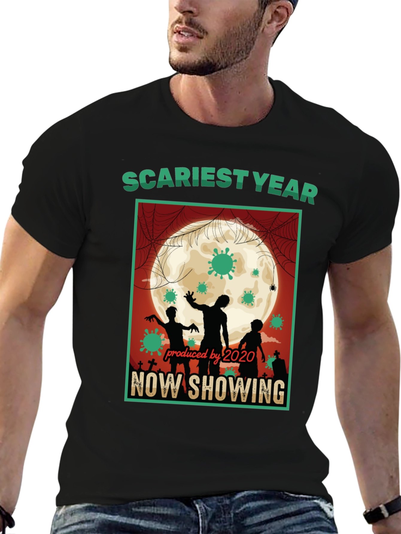 Scariest Year 2020 T-Shirt - Zombie Halloween Tee