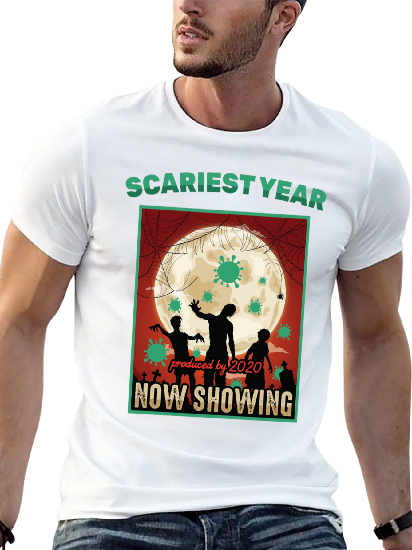Scariest Year 2020 T-Shirt - Zombie Halloween Tee